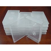 10 Pcs Vhs Library Case With Hub  Clear  Full Sleeve  Psv14Hub