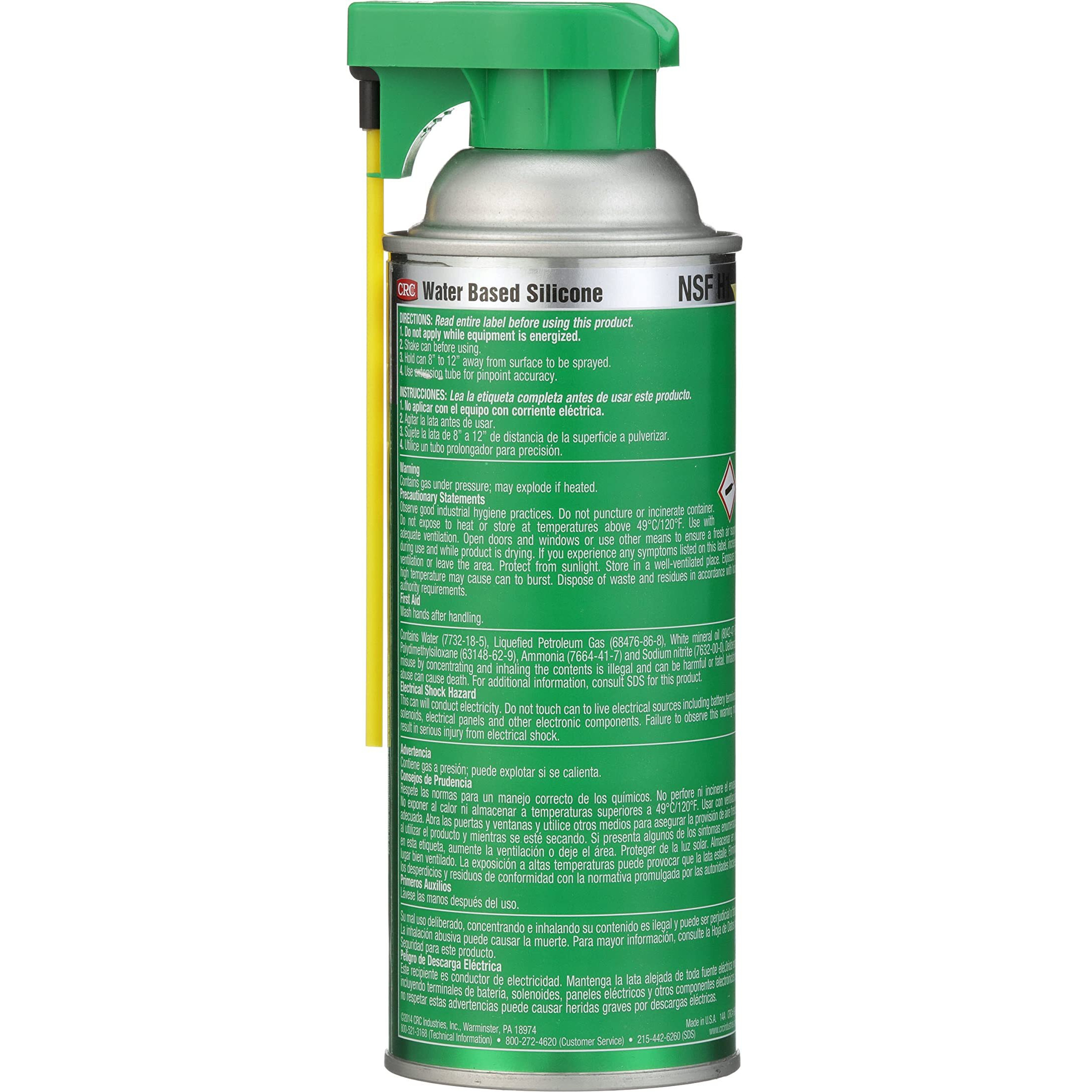 Crc Water Based Silicone 03035 - 13 Wt Oz  Heavy Duty Silicone Lubricant W/Perma-Lock 2-Way Integrated Actuator