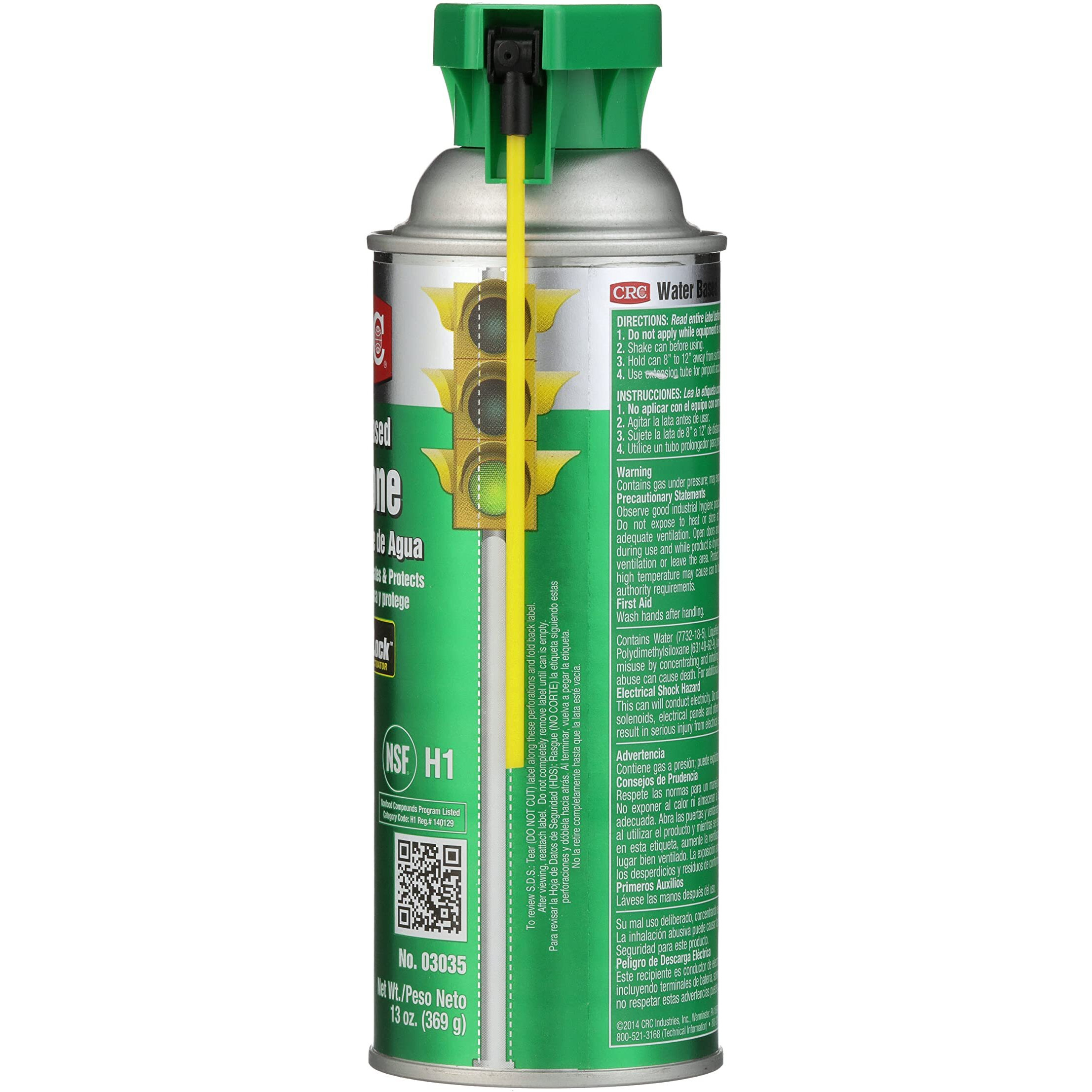 Crc Water Based Silicone 03035 - 13 Wt Oz  Heavy Duty Silicone Lubricant W/Perma-Lock 2-Way Integrated Actuator
