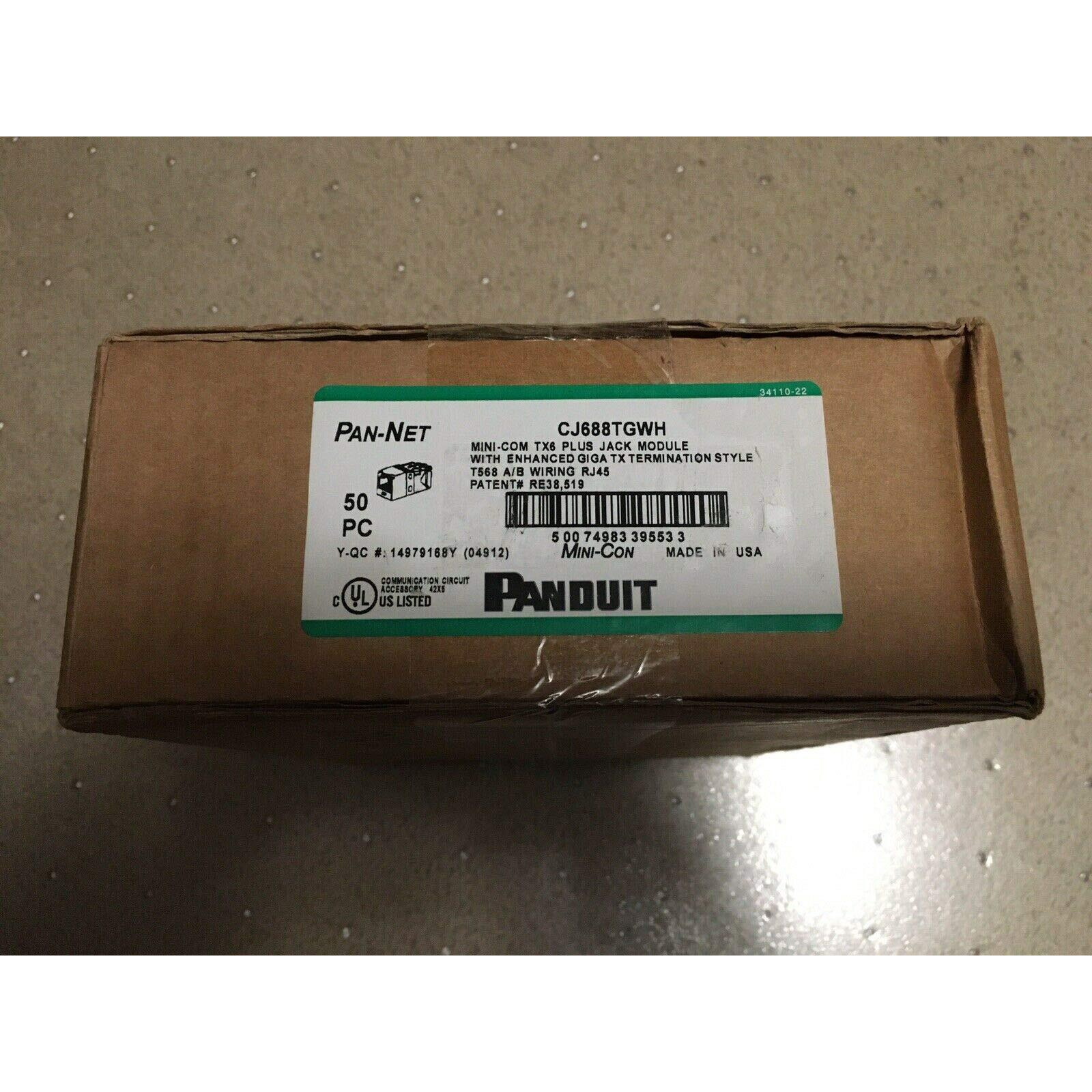 Panduit Mini-Com Tx6 Plus - Modular Insert - White - 1 Port
