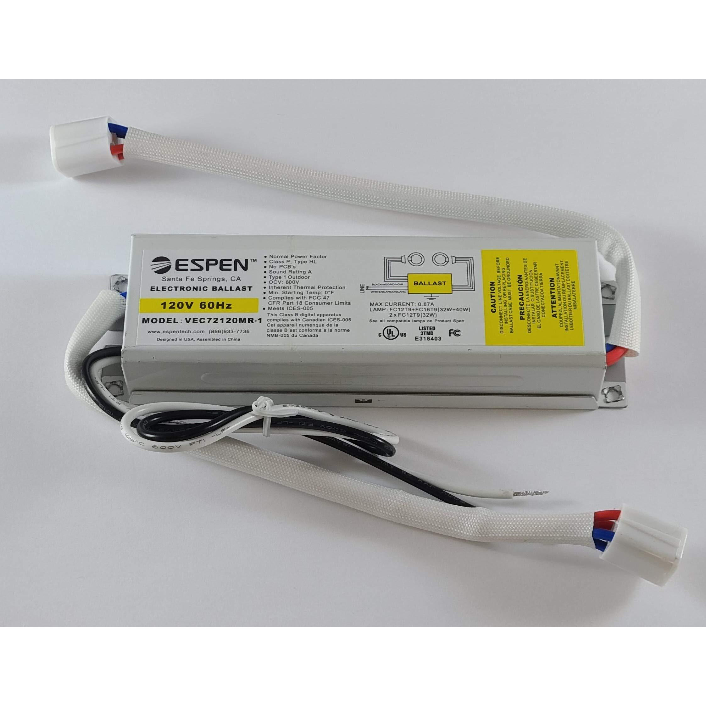 Espen Vec72120Mr Electronic Ballast For 32W/40W Circuline Lamp