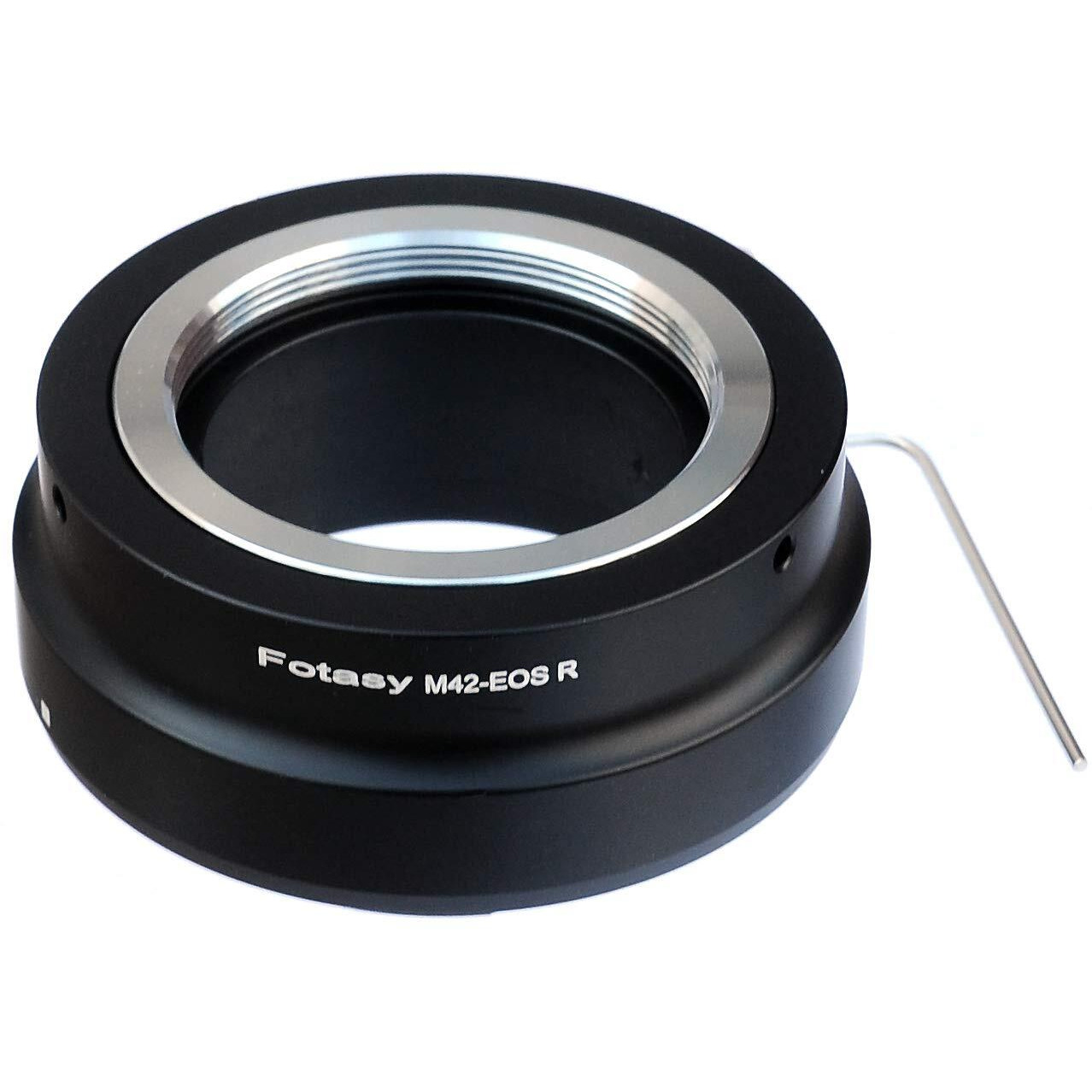 Fotasy Adjustable M42 42Mm Screw Mount Lens To Cannon Eos Rf Mount Adapter  M42 Rf Adapter  M42 Lens To Eos Rf  Compatible With Canon Eos R Mirrorless Camera Eos R Rp Ra R3 R5 R6 R7 R10