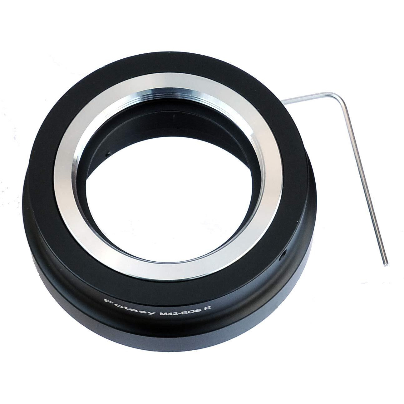 Fotasy Adjustable M42 42Mm Screw Mount Lens To Cannon Eos Rf Mount Adapter  M42 Rf Adapter  M42 Lens To Eos Rf  Compatible With Canon Eos R Mirrorless Camera Eos R Rp Ra R3 R5 R6 R7 R10