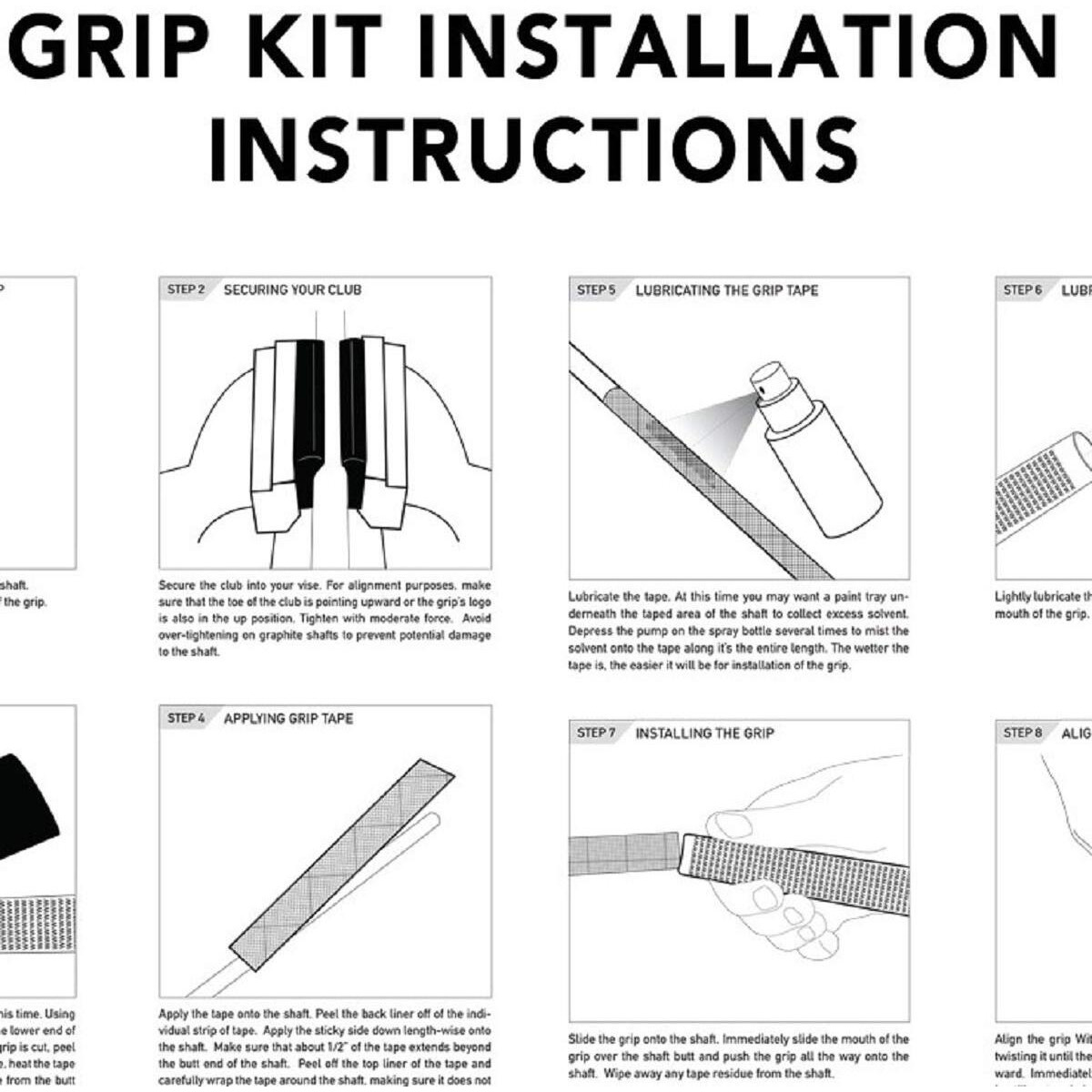 Lamkin Crossline Standard (0.600) 9 Piece Golf Grip Bundle