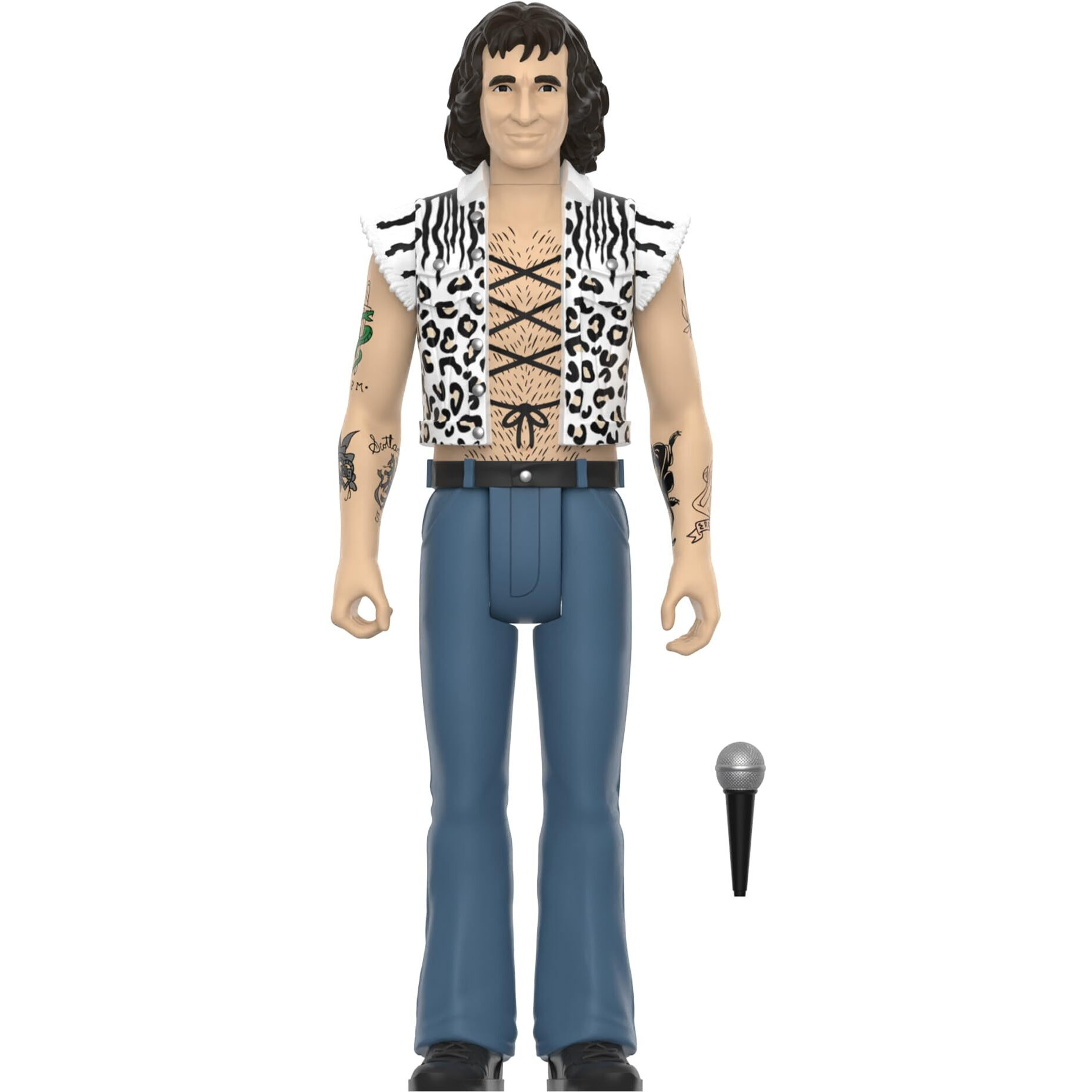 Super7 Bon Scott Reaction Figures Wave 02 - Bon Scott (Leopard Print) Action Figure