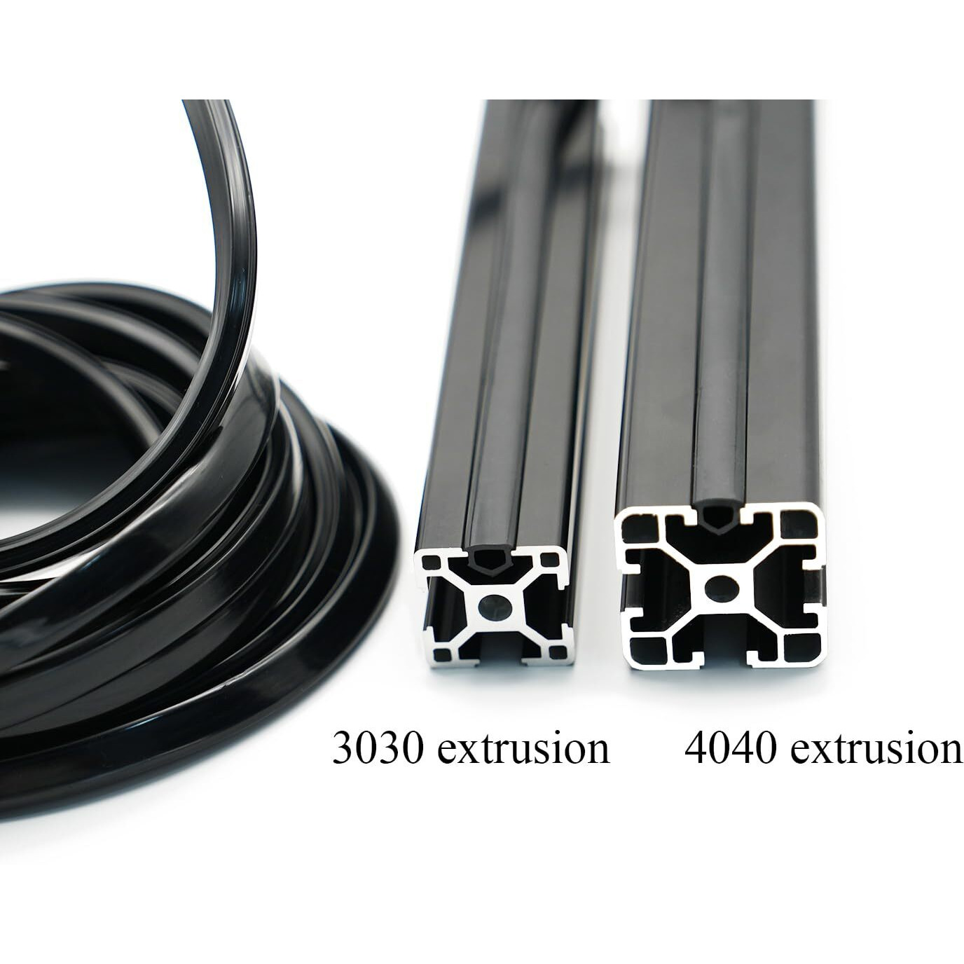 Iverntech Dust Protection Soft Cover Seal Dustproof Strip For 30/40 Series 8Mm Slot Aluminum Profile Extrustion Black 5 Meters