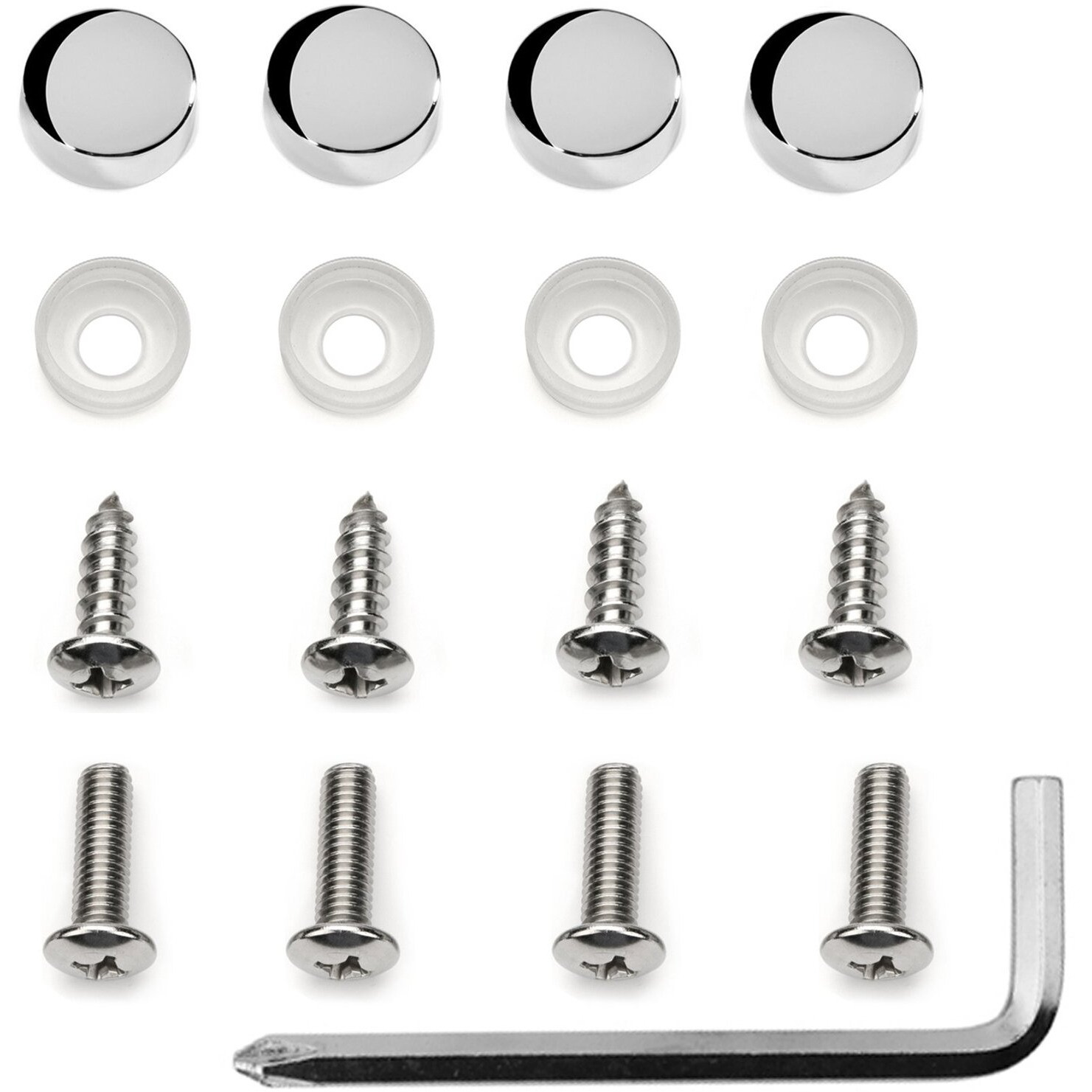 Lfparts Premium Slim Style Stainless Steel License Plate Frame (4 Holes  Polished Mirror Finish)