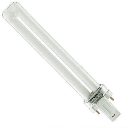 Sylvania 21136 (6-Pack) Cf13Ds/827/Eco 13-Watt Single Tube Compact Fluorescent Light Bulb  2700K  800 Lumens  82 Cri  T4 Shape  Gx23 Bi-Pin Base