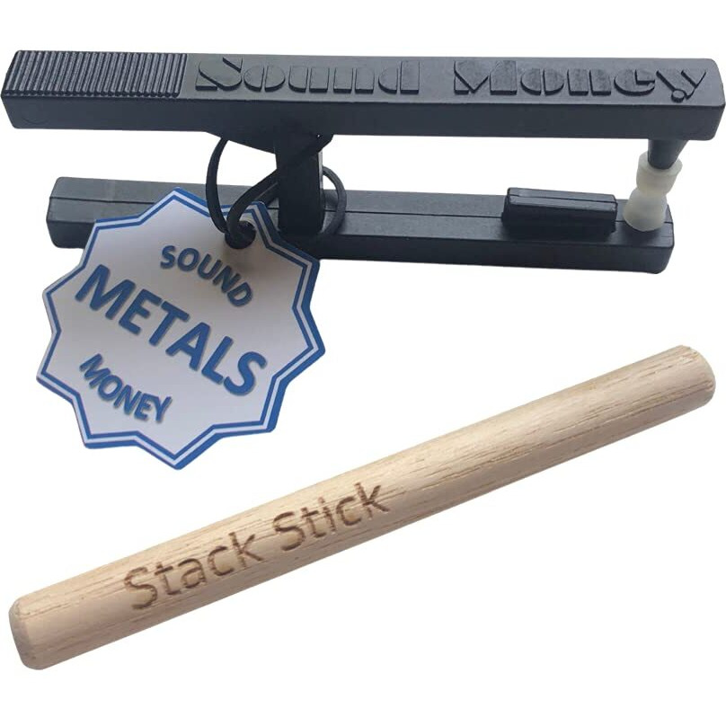 The Pocket Pinger + Stack Stick  Coin Ping Test (Black  1 Pack)