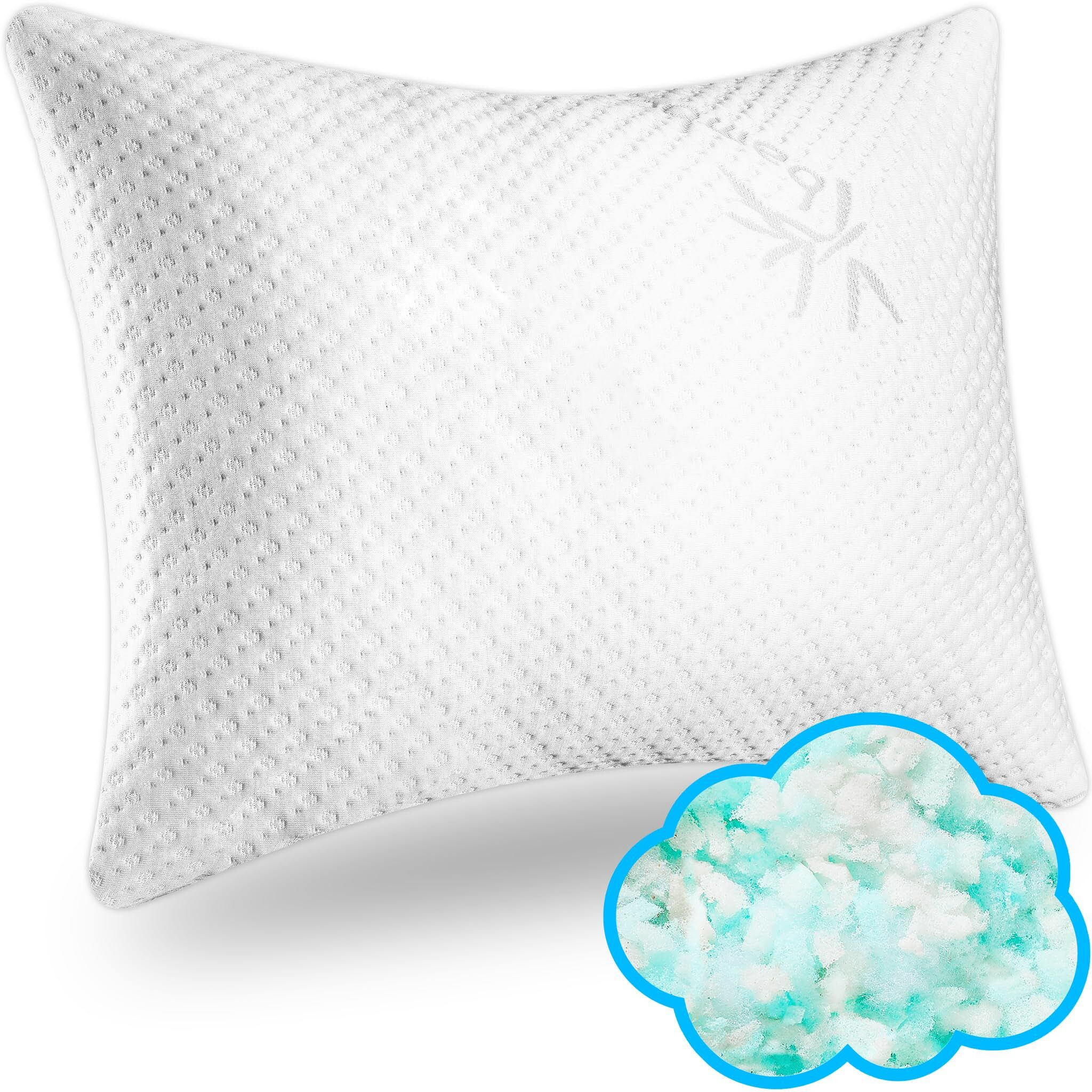 Xtreme Comforts Pillows For Sleeping - Greenguard Gold Certified Adjustable King Memory Foam Pillow For Side  Back & Stomach Sleepers W/ Removable Cooling Zipper Cover - Made In The Usa