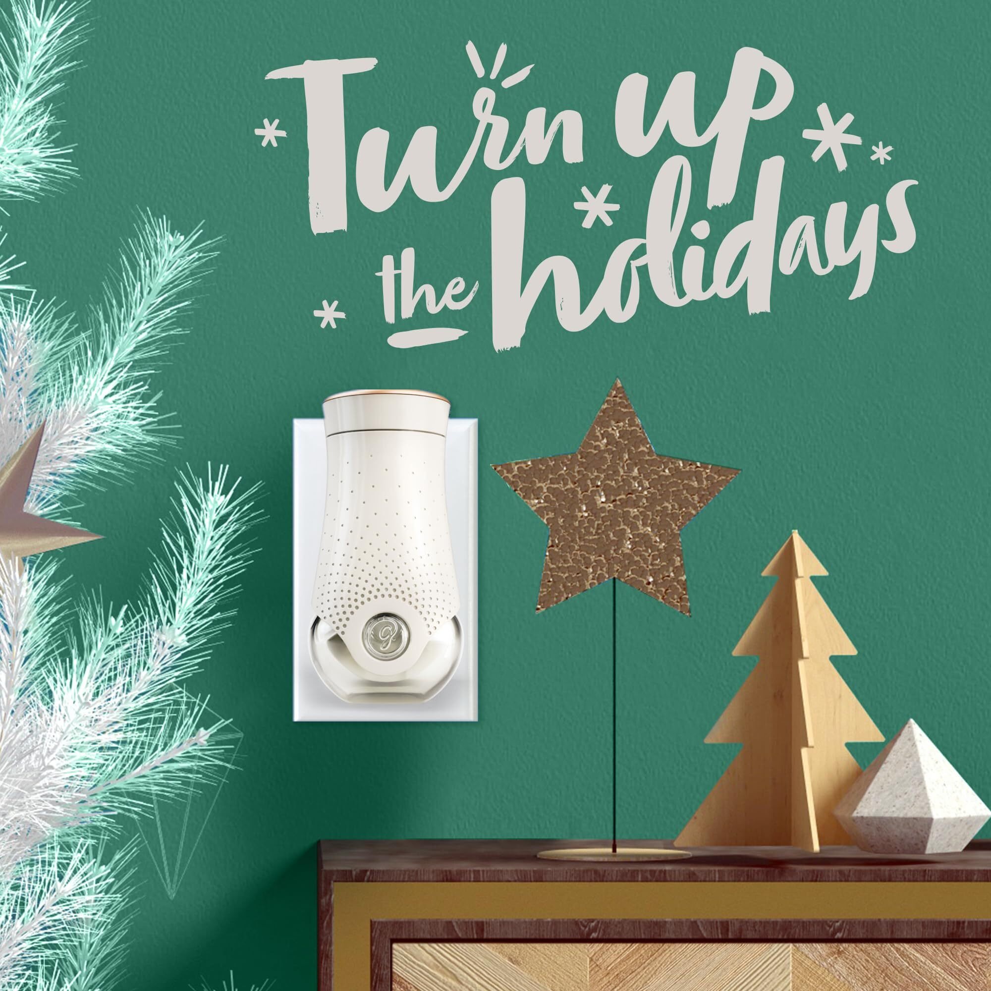Glade Plugins Refills Air Freshener  Scented And Essential Oils For Home And Bathroom  Twinkling Pine & Cedar  Limited Edition Scent  3.35 Fl Oz  5 Count