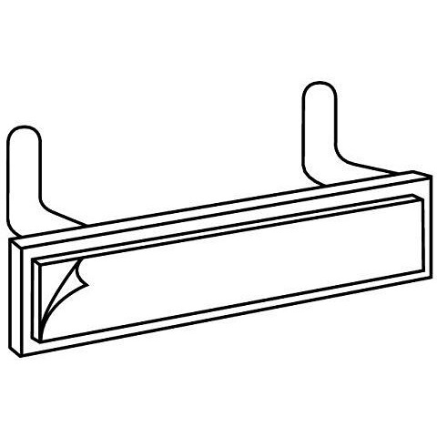 Adhesive Pegboard & Slatwall Mounting Adapter  Stick On Back Plate  Peg & Slat Item Mount  10 Pack