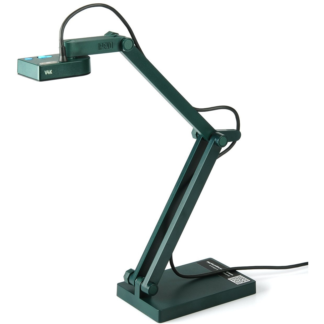 Ipevo V4K Ultra High Definition 8Mp Usb Document Camera - Mac Os  Windows  Chromebook Compatible For Live Demo  Web Conferencing  Distance Learning  Remote Teaching