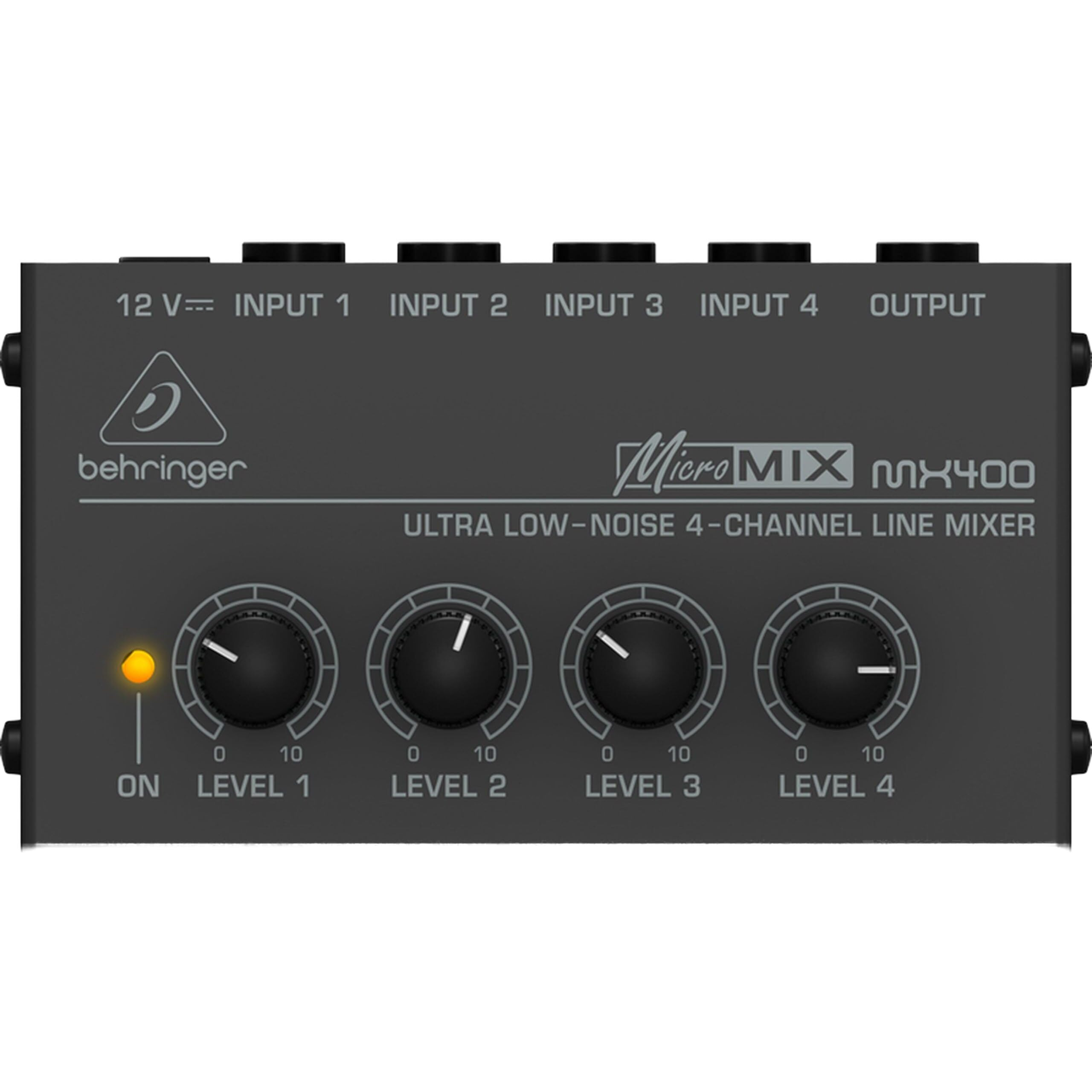 Behringer Micromix Mx400Ultra Low-Noise 4 Channel Line Mixer