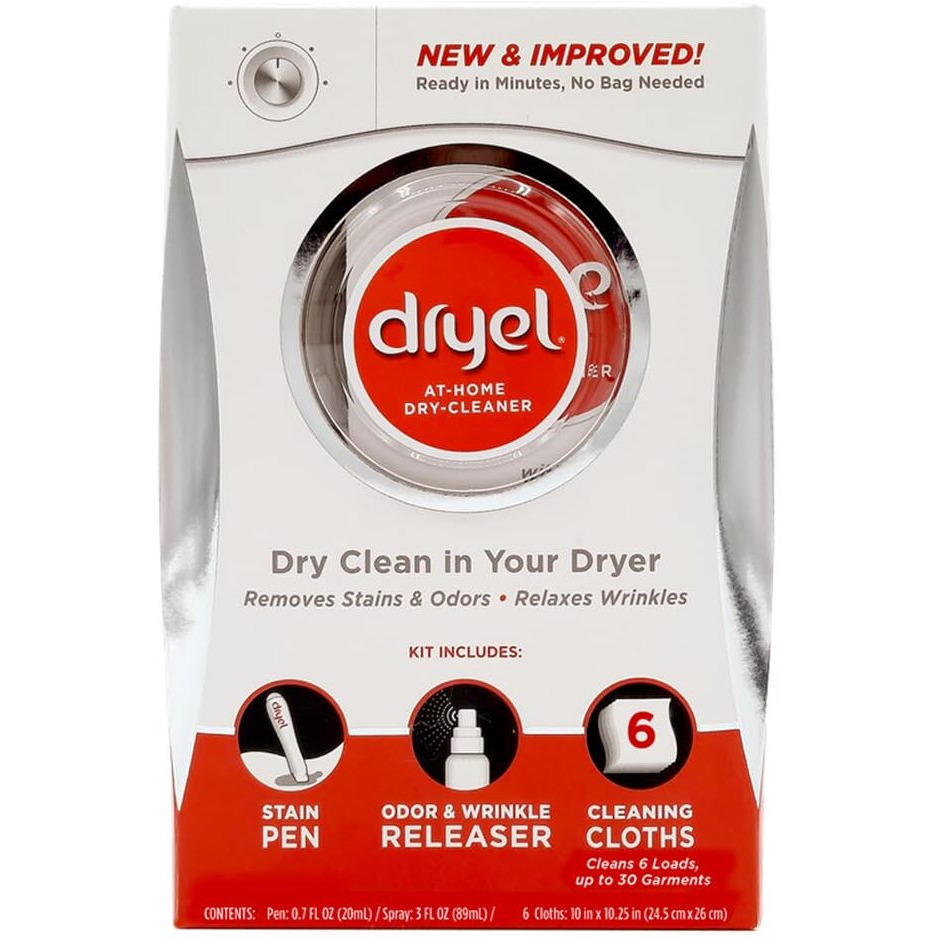 Dryel At-Home Dry Cleaning Starter Kit With Bag  Breeze Clean Scent 1 Kit