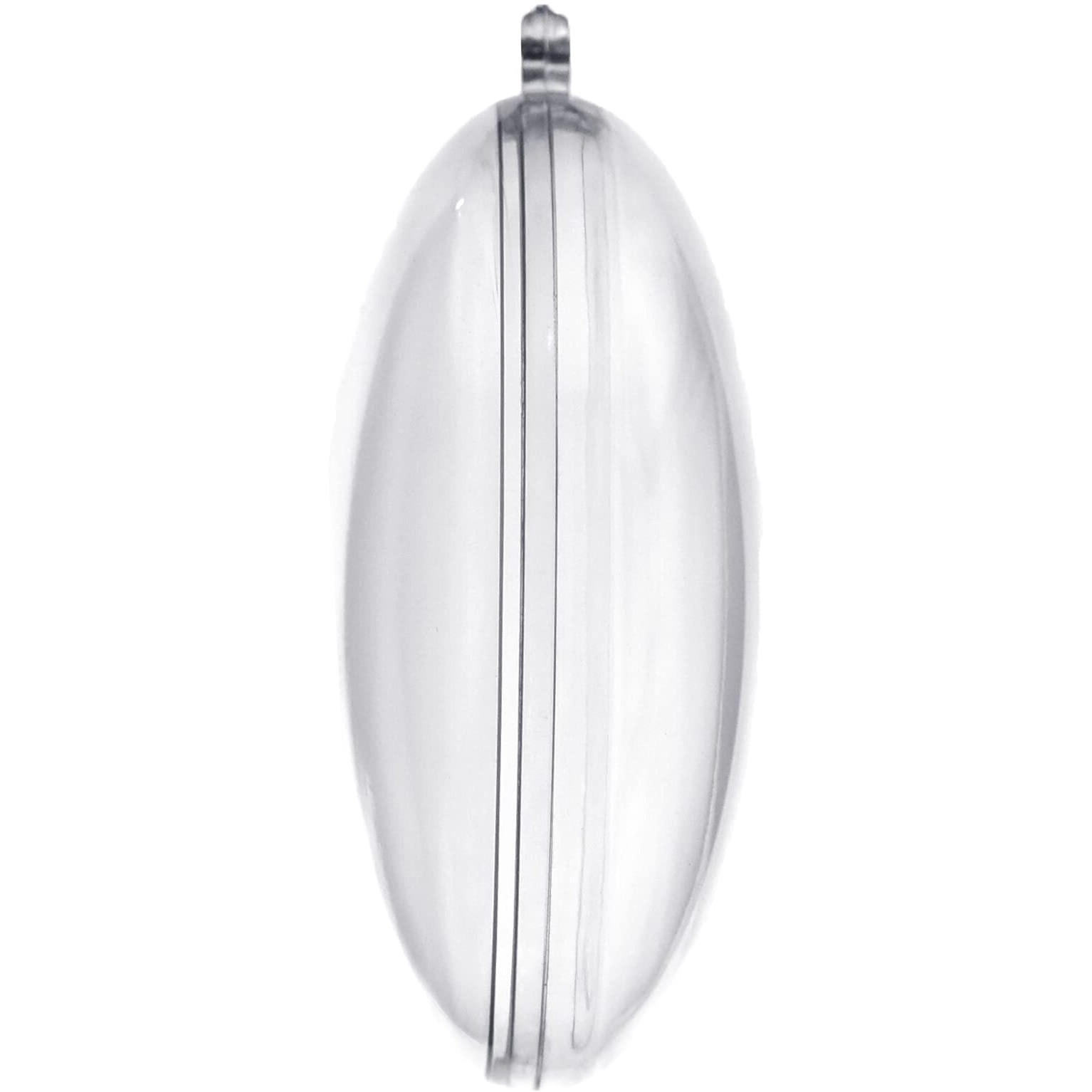 Homeford Fillable Plastic Clear Oval Ornament  2-3/4-Inch  12-Count