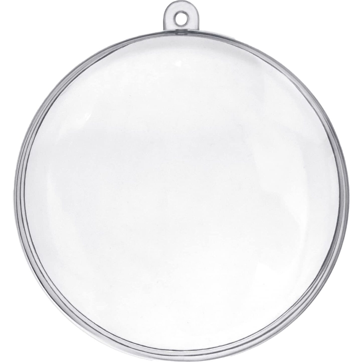 Homeford Fillable Plastic Clear Oval Ornament  2-3/4-Inch  12-Count