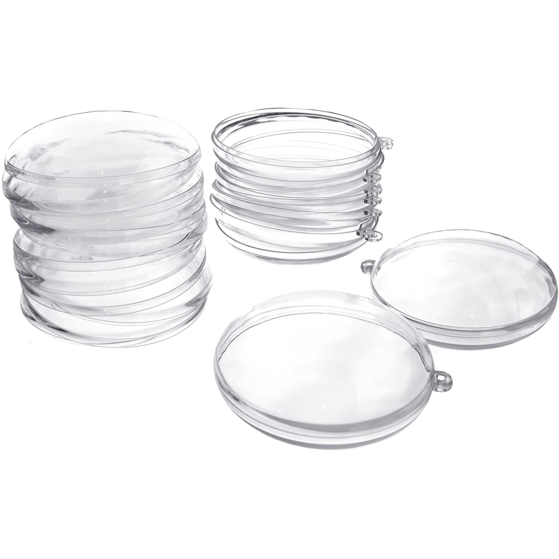 Homeford Fillable Plastic Clear Oval Ornament  2-3/4-Inch  12-Count