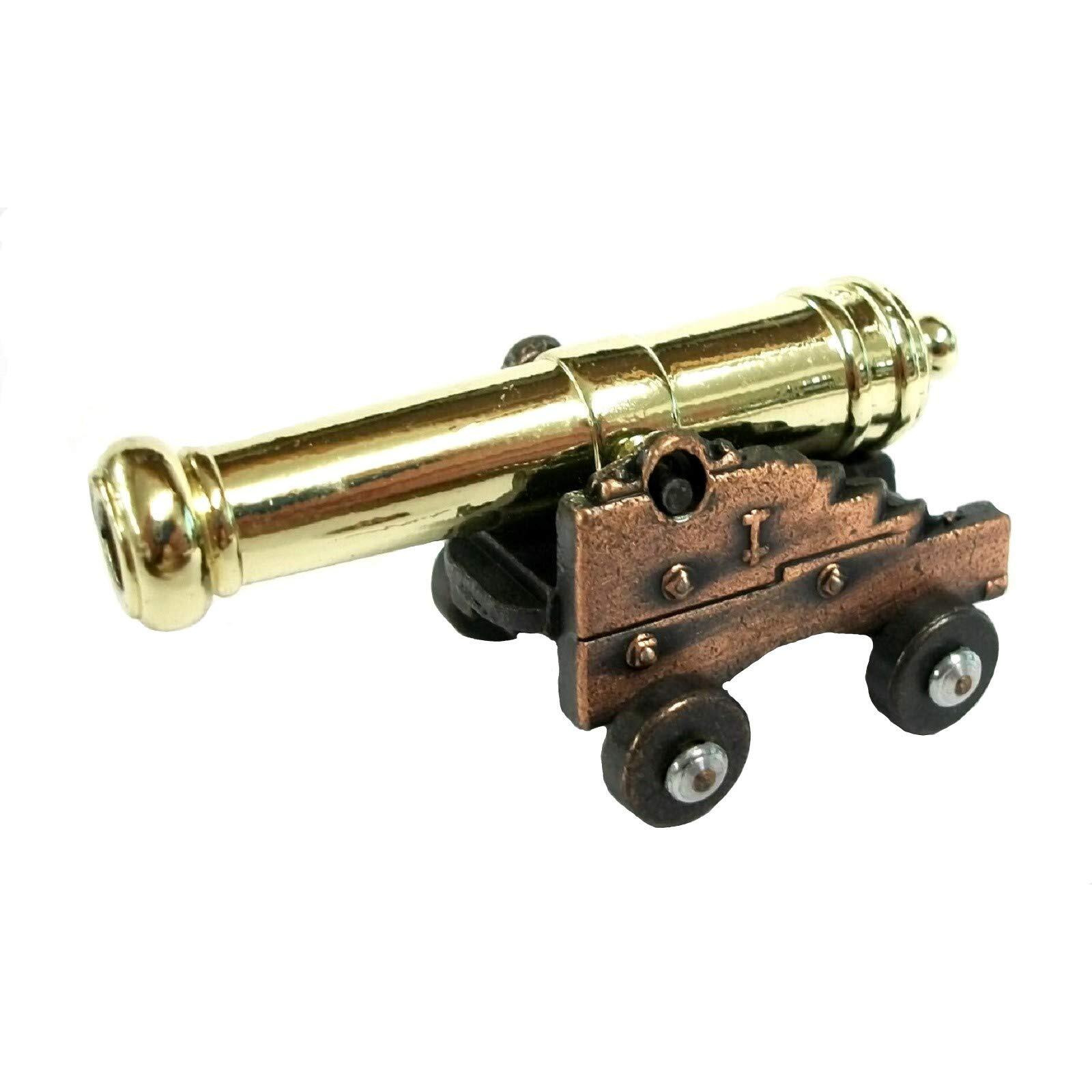 Miniature Naval Cannon W/ Brass Barrel