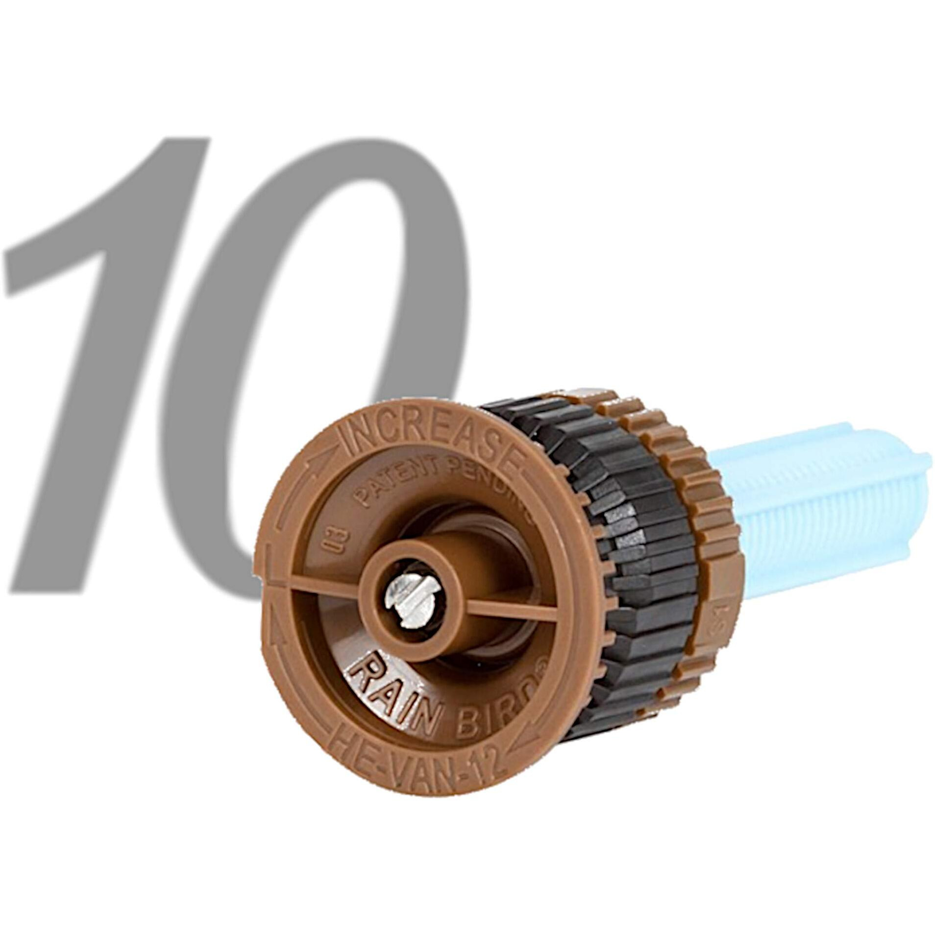 He-Van Rain Bird High Efficiency Variable Arc Nozzle  12-Foot Radius  10-Pack