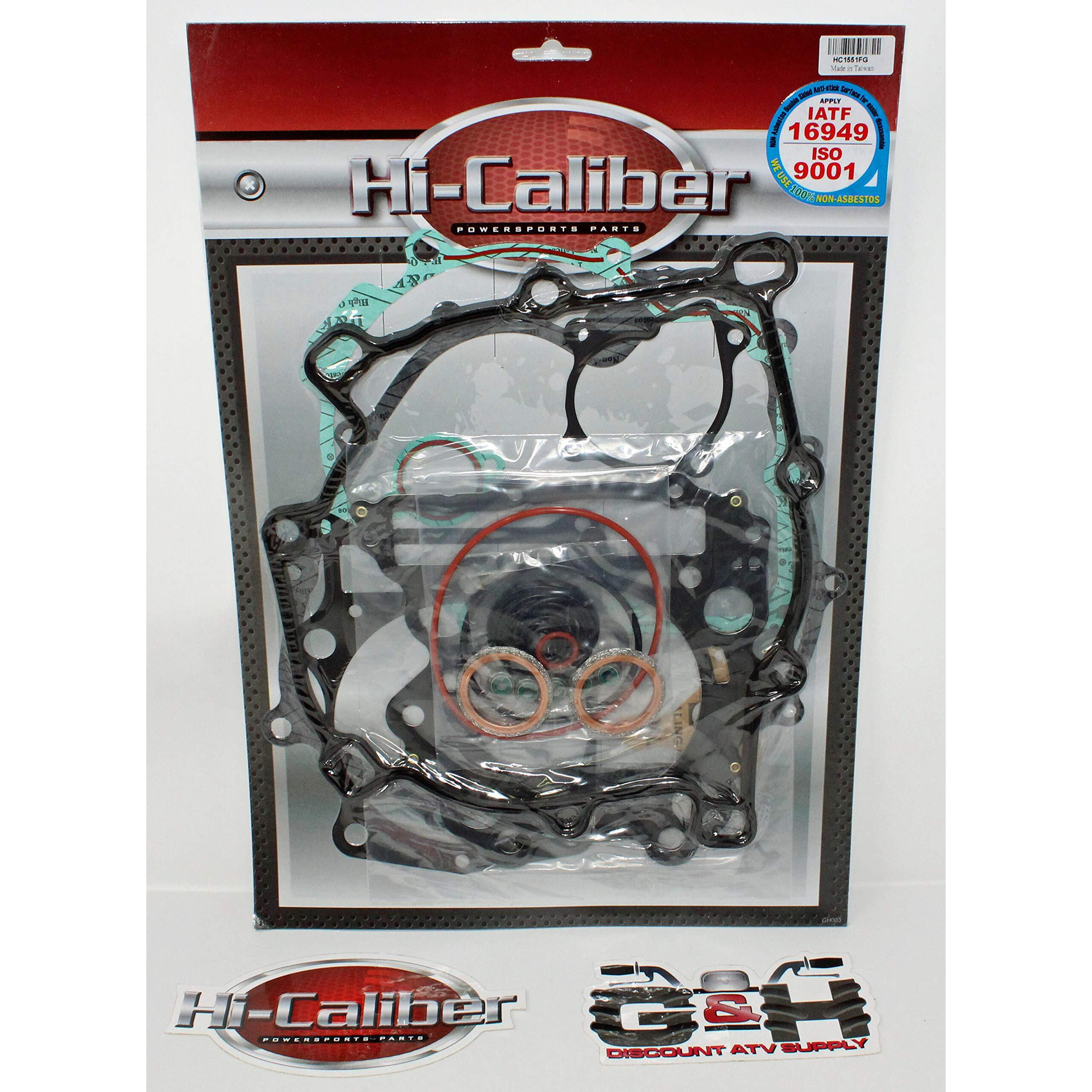 Hi-Caliber Powersports Parts Full Complete Gasket Kit Set For All Yamaha Yfm 660 Grizzly & Yxr 660 Rhino Atvs