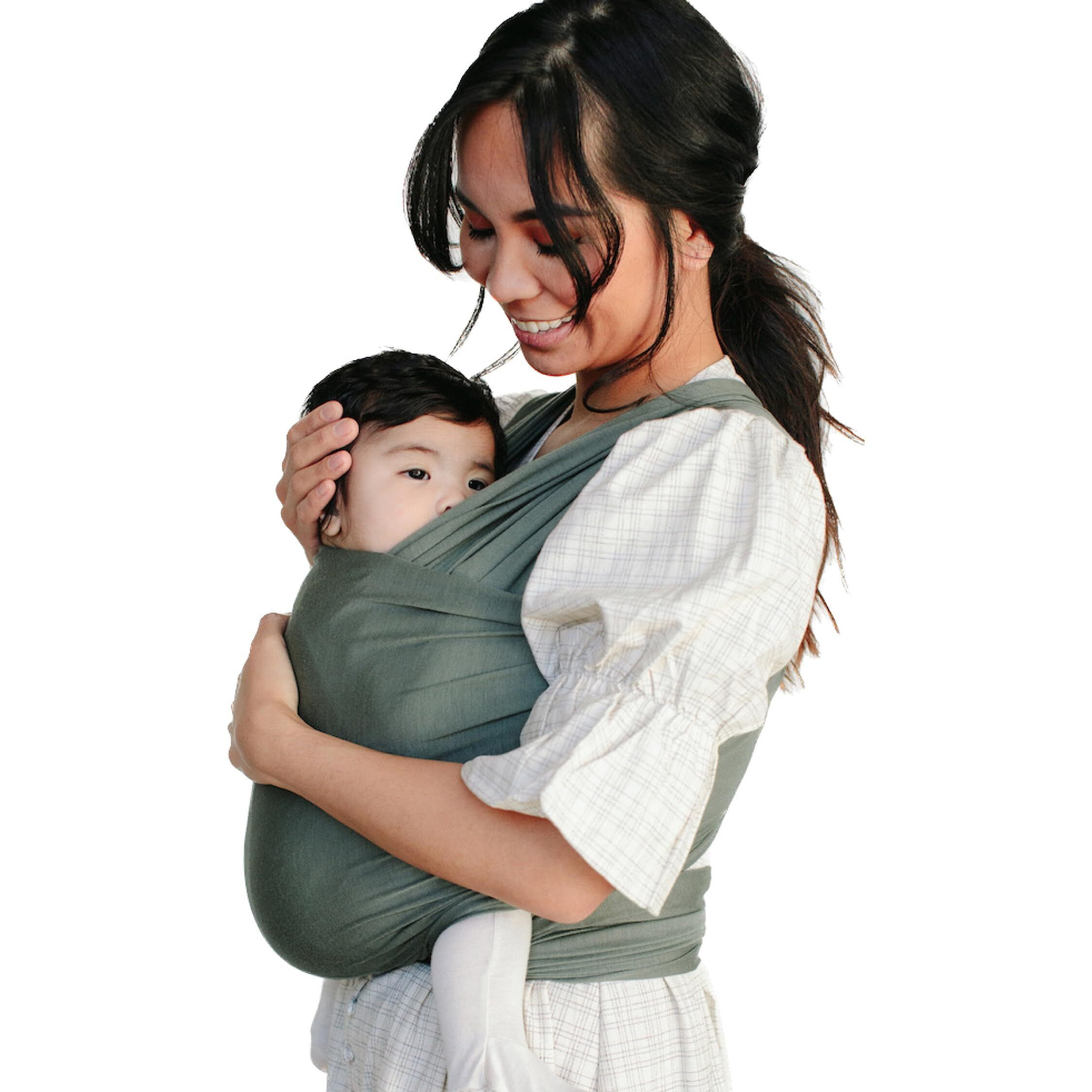Solly Baby Wrap Carrier - Lightweight Baby Carrier - Newborn Baby Essentials - For Newborn  Infants And Baby 8-25 Lbs. Basil