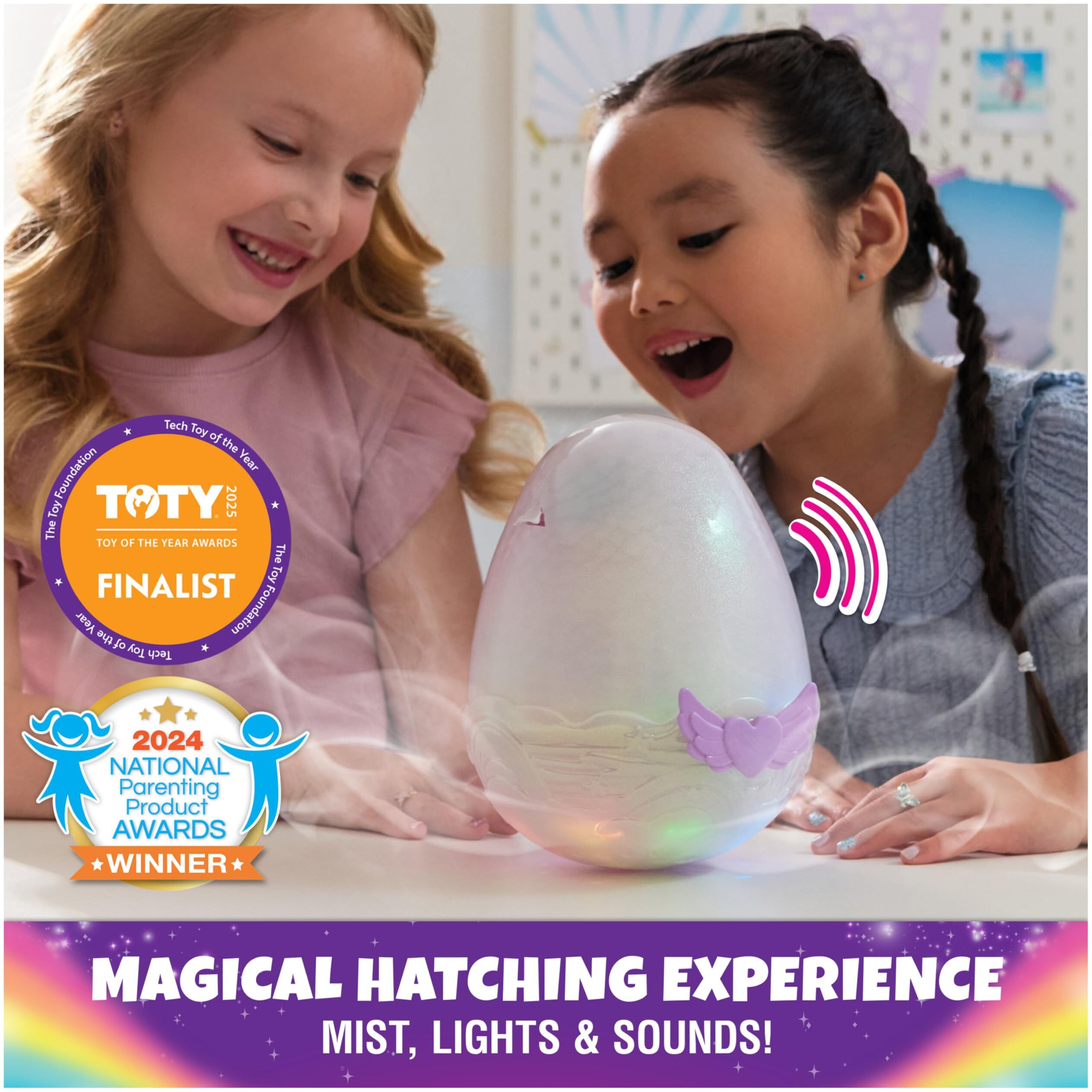 Hatchimals Alive  Mystery Hatch Pufficorn  Surprise Interactive Toy & Egg With Mist  Lights & Sounds (Styles May Vary)  Kids Toys For Girls & Boys
