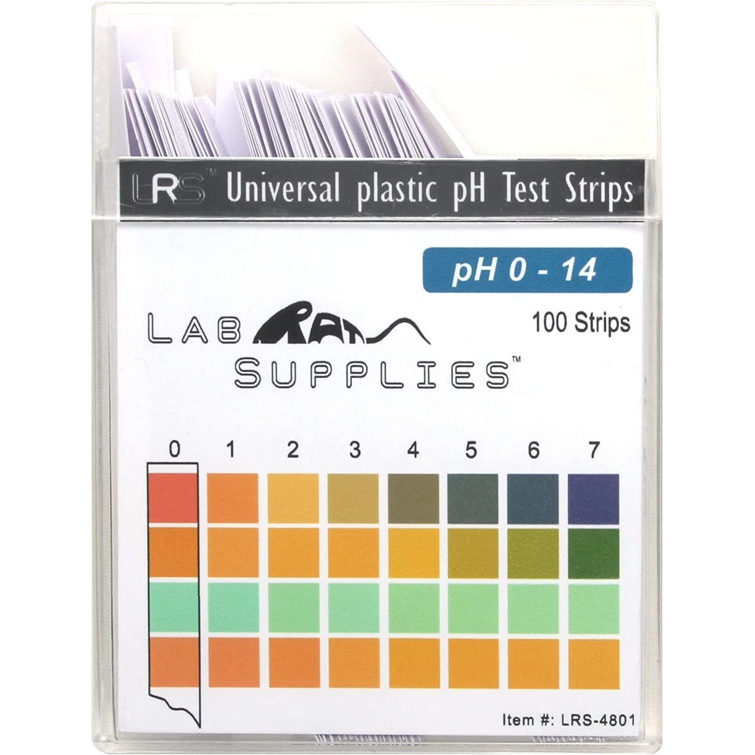 Plastic Ph Test Strips  Universal Application (Ph 0-14)  100 Strips | For Saliva  Soap  Urine  Food  Liquids  Water With Soil Testing  Lab Monitoring  Etc.