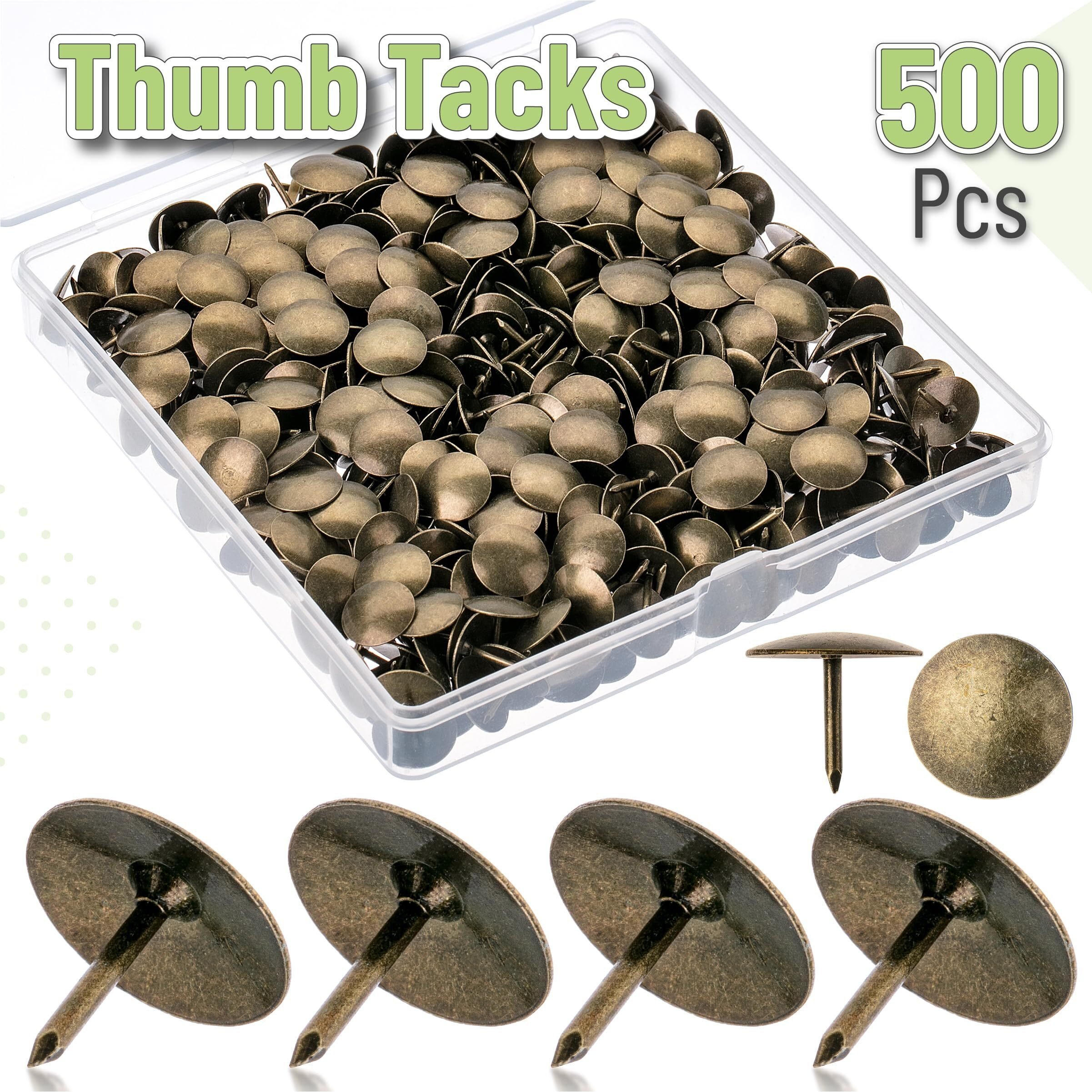Mr. Pen- Thumb Tacks  500 Pack  Bronze  Flat Push Pins  Thumbtack  Flat Thumb Tacks  Metal Push Pins  Thumbtacks  Push Pin  Thumb Tack  Thumbtacks Flat  Flat Push Pins For Bulletin Board