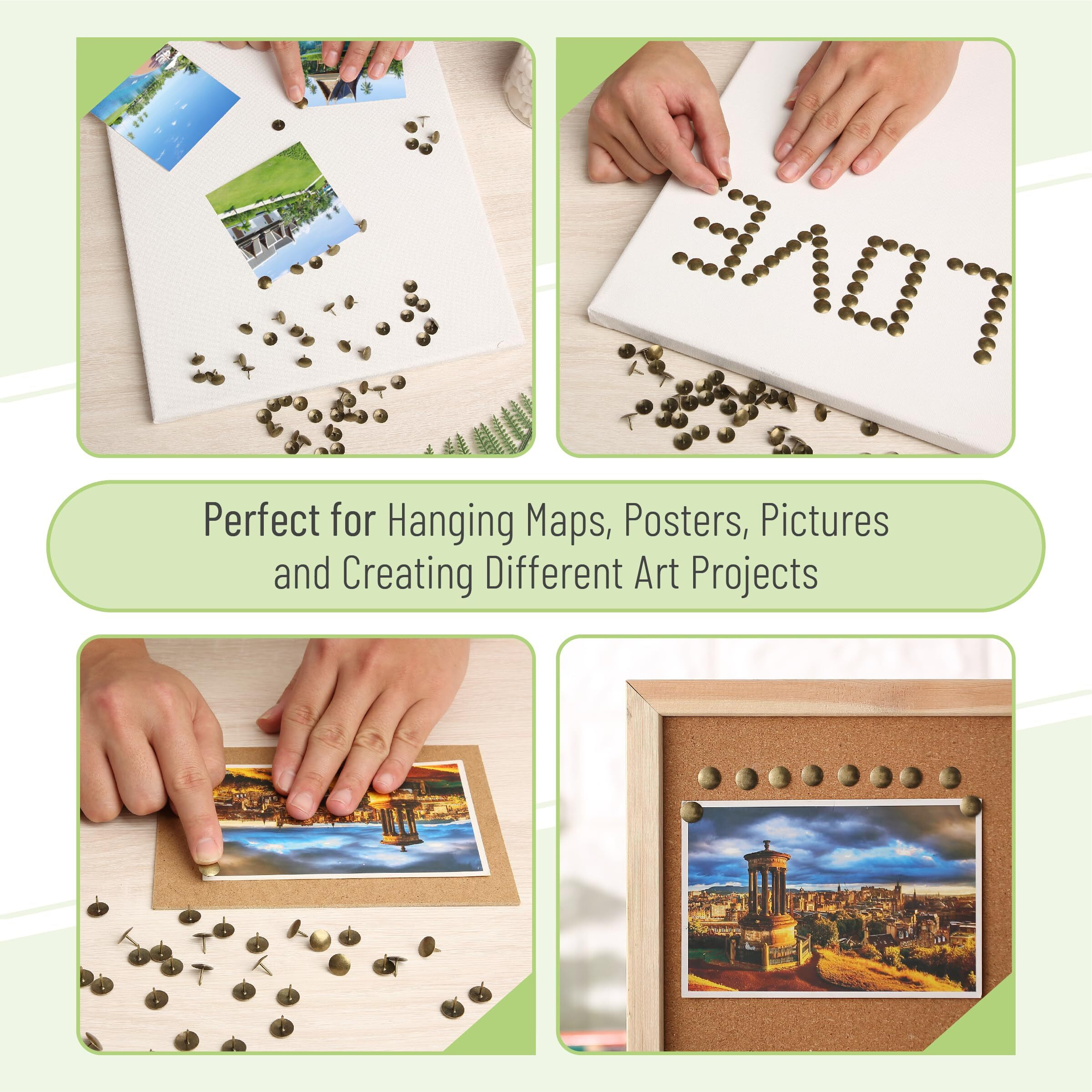 Mr. Pen- Thumb Tacks  500 Pack  Bronze  Flat Push Pins  Thumbtack  Flat Thumb Tacks  Metal Push Pins  Thumbtacks  Push Pin  Thumb Tack  Thumbtacks Flat  Flat Push Pins For Bulletin Board