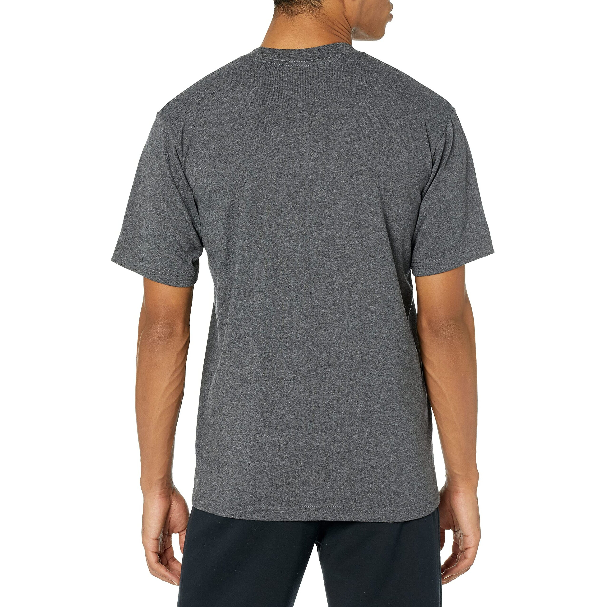 Pro Club Men's Heavyweight Cotton Short Sleeve Crew Neck T-Shirt  Charcoal  2X-Large