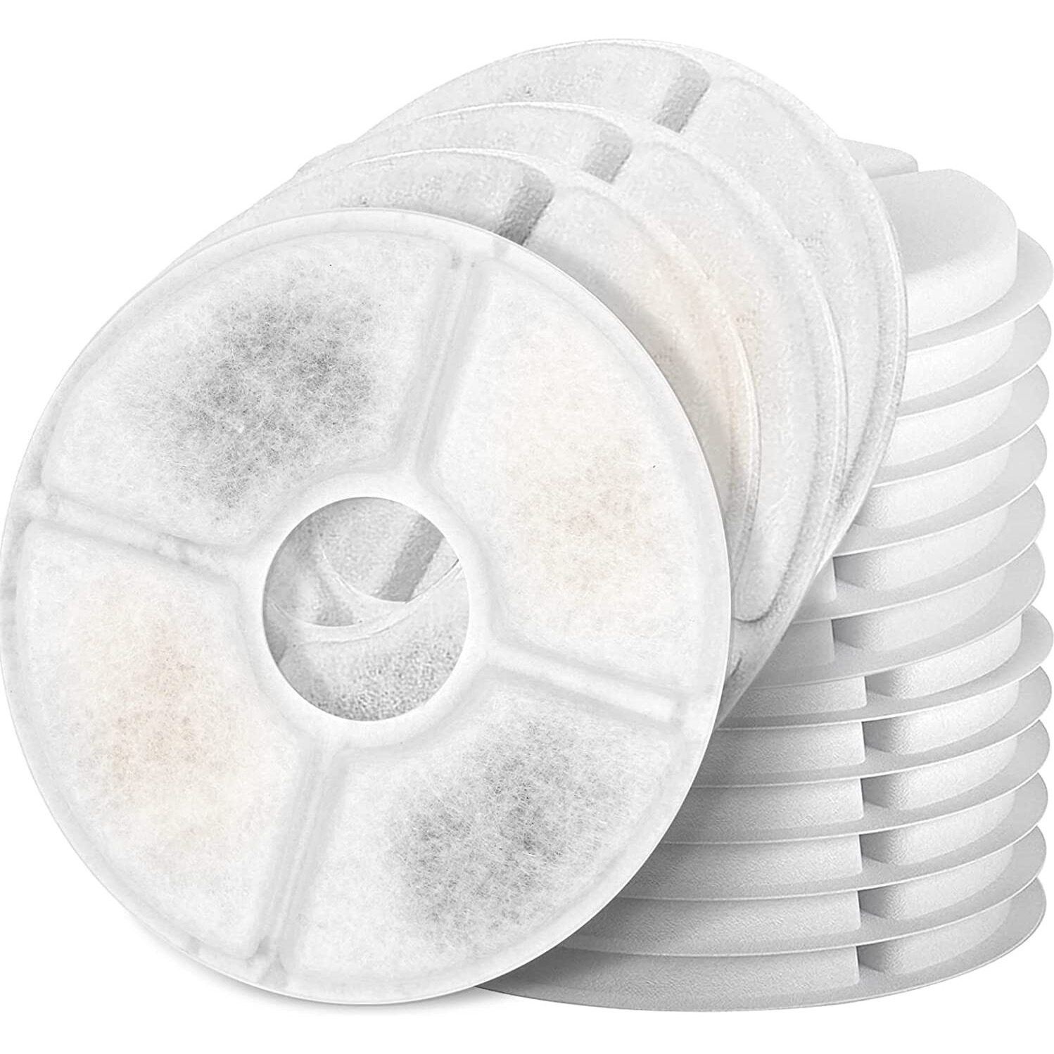 Cat Water Fountain Filters  Pack Of 16 Replacement Filter Fit For 81Oz/2.4Lcat Pet Fountain  3 Filtration System