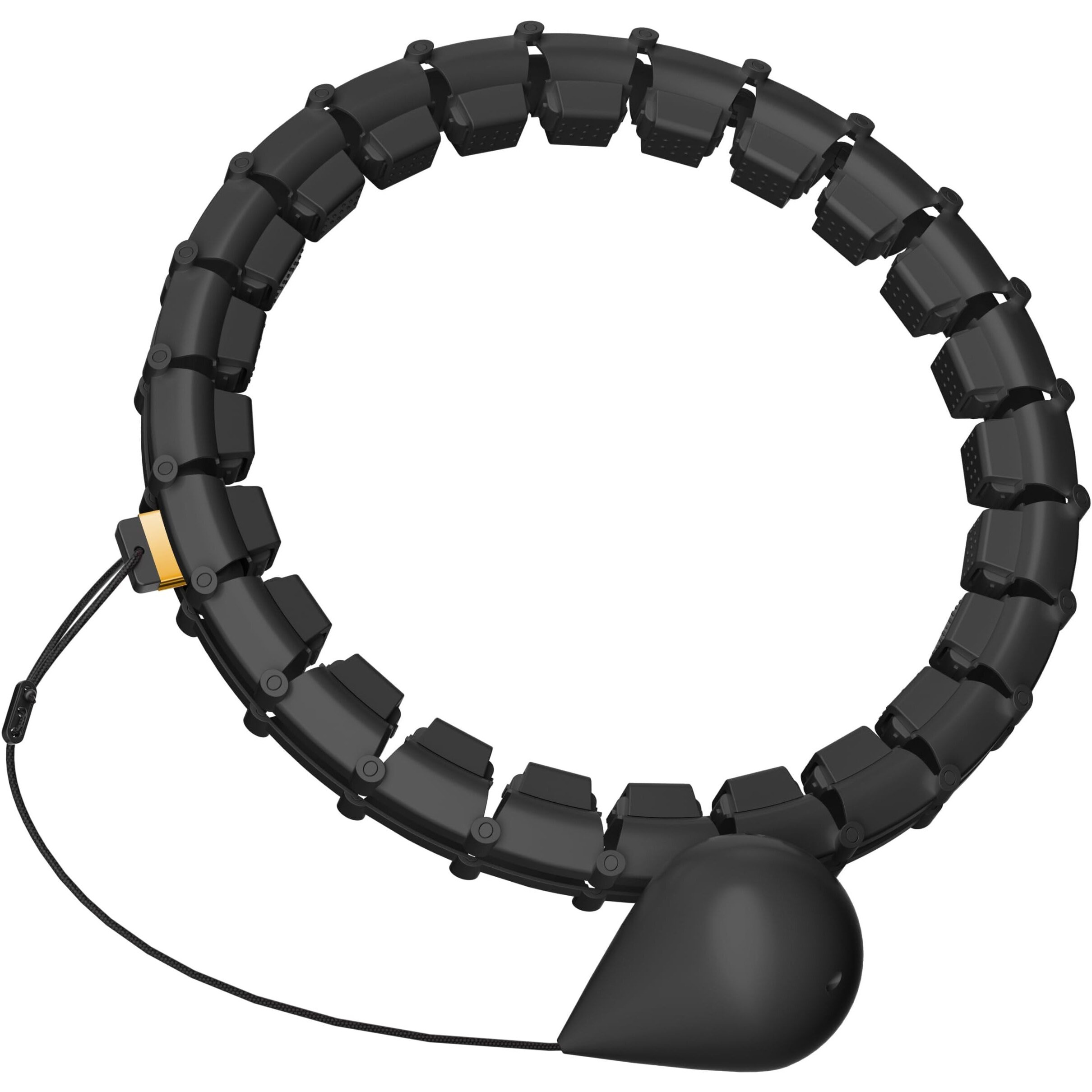 Plus Size Silent Weighted Hula Infinity Fitness Detachable Hoops 65-Inch 32 Knot  Smart Noiseless Infinity Hula For Women  2-In-1 Waist And Abdominal Home Workout Equipment