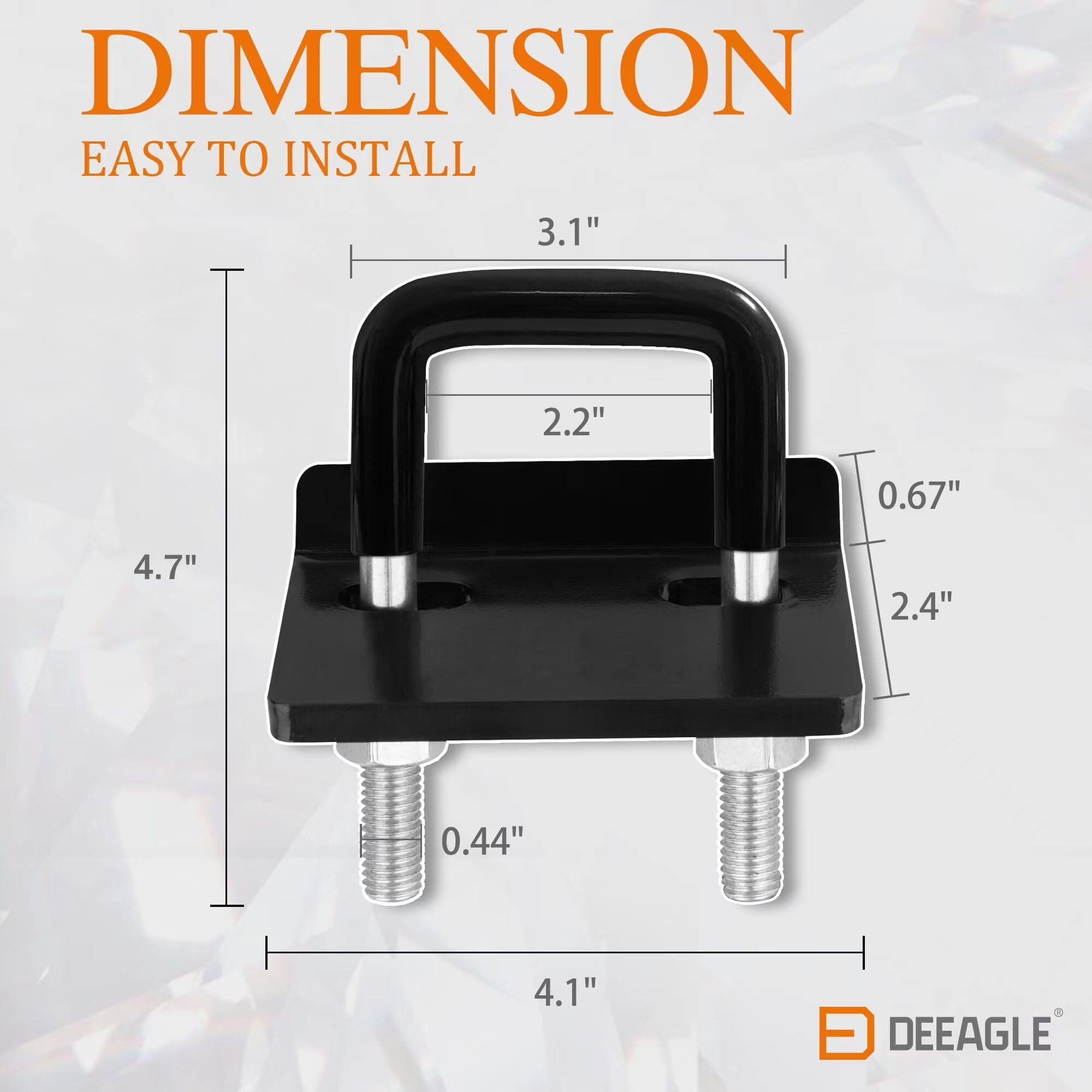 Hitch Tightener Anti Rattle Stabilizer For 1.25"" To 2"" Trailer Hitches Reduce Movement On Hitch Mount Cargo Carrier Bike Rack Boat  Rv Trailer Accessories