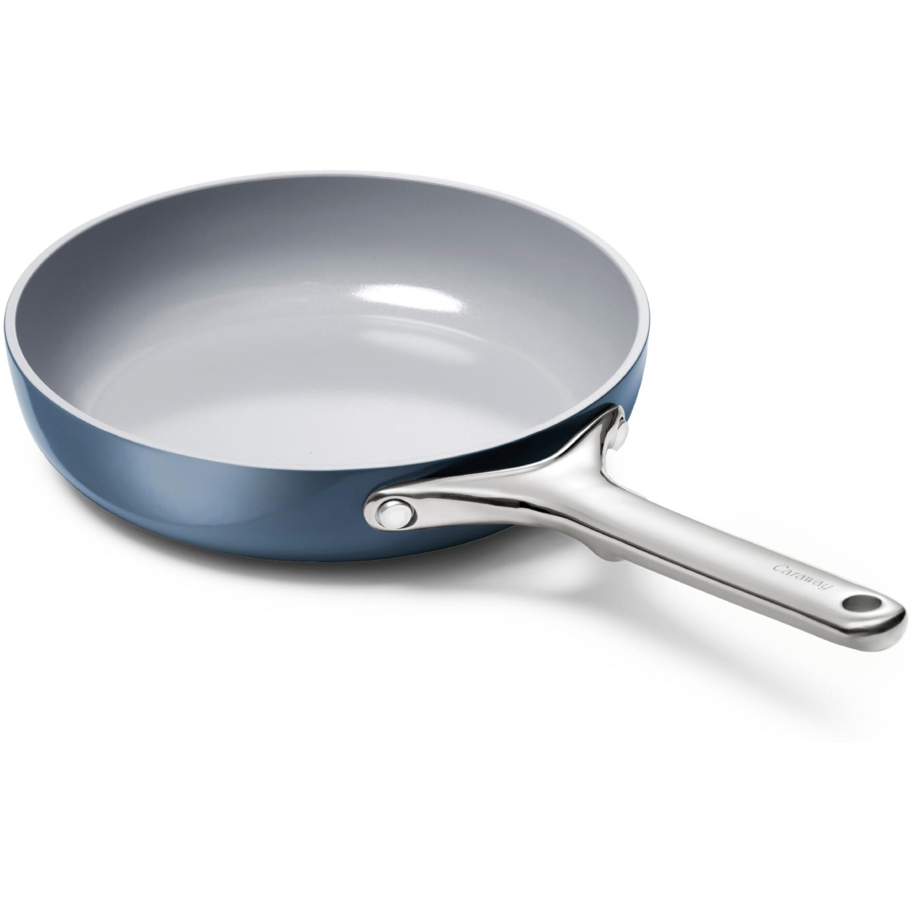 Caraway Nonstick Ceramic Mini Fry Pan (1.05 Qt  8"") - Non Toxic  Ptfe & Pfoa Free - Oven Safe & Compatible With All Stovetops (Gas  Electric & Induction) - Navy
