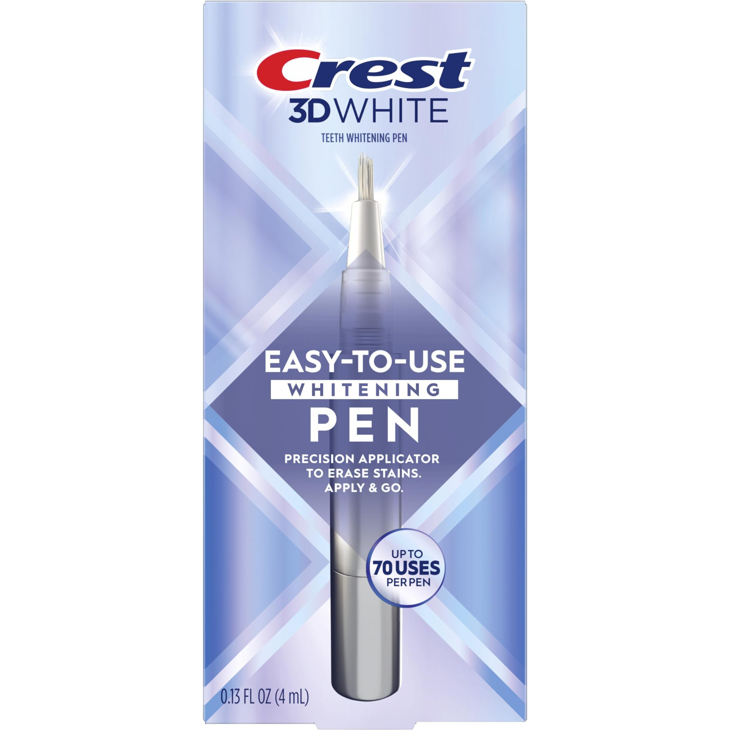 Crest 3Dwhite Teeth Whitening Pen  Easy-To-Use  Conveniently Erases Surface Stains  Teeth Whitening Products