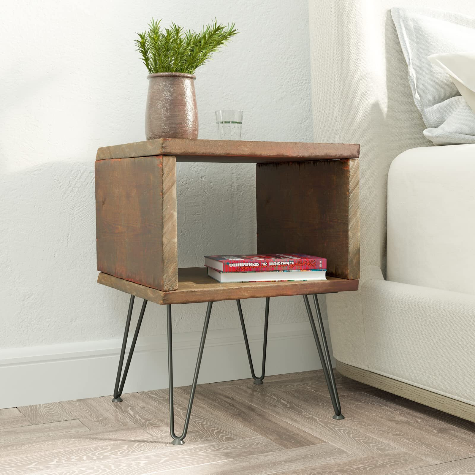 Smartstandard 11 Inch Heavy Duty Hairpin Furniture Legs  Metal Home Diy Projects For Tv Stand  Sofa  Dresser With Rubber Floor Protectors Black 4Pcs