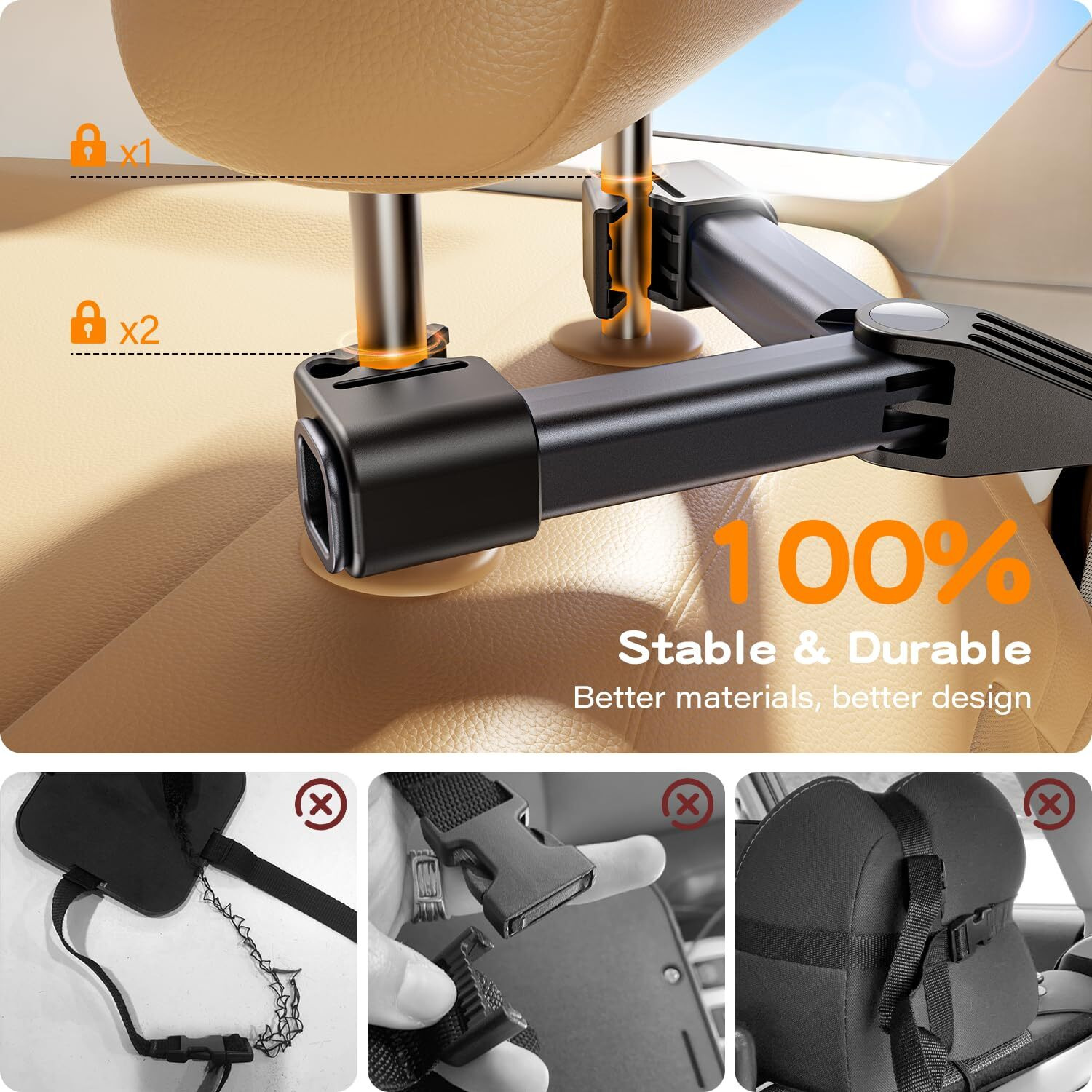Tazeni Baby Car Mirror For Baby Hook Clip Design Shake Baby Mirror For Car Seat Mirror Rear Facing Never Shake Easy Install Back Seat Mirror For Baby Crystal Clear View Shatterproof Crash Tested