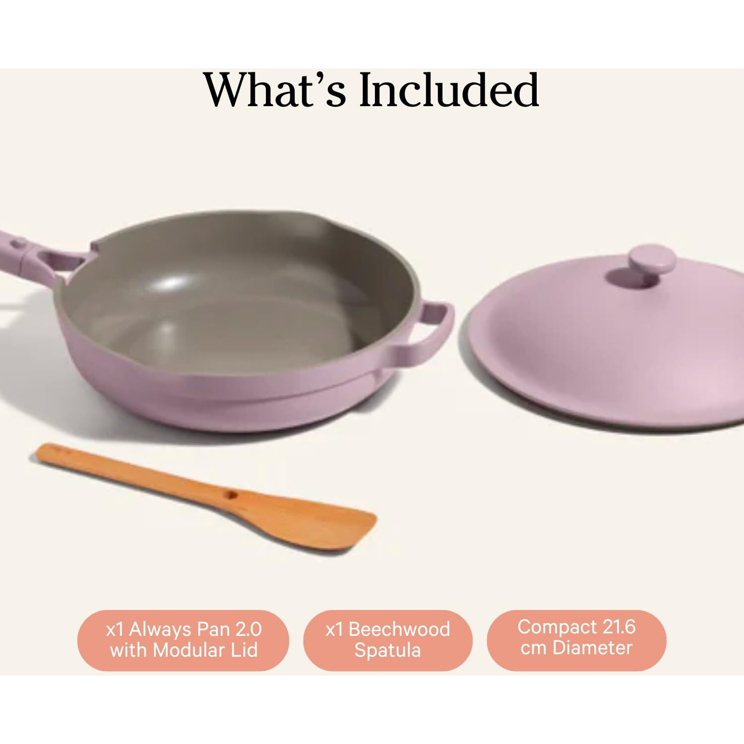 Our Place Always Pan - Mini 8.5 -Inch Nonstick  Toxin-Free Ceramic Cookware | Versatile Frying Pan  Skillet  Saute Pan | Stay-Cool Handle | Oven Safe | Lightweight Aluminum Body | Lavender