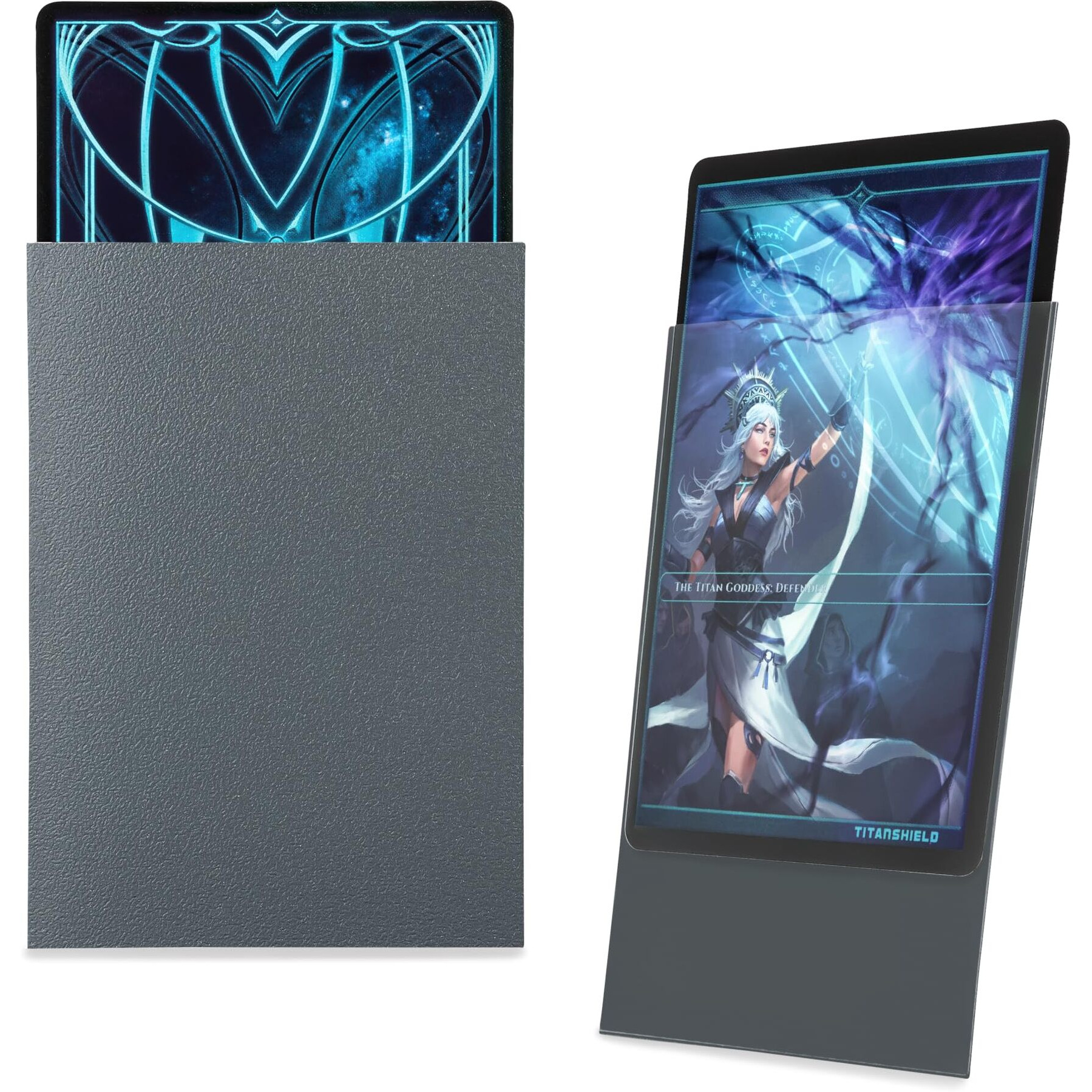 Titanshield Premium Slate Gray 150 Sleeves Standard Size Board Game Trading Card Sleeves Deck Protector For Magic The Gathering Mtg  Baseball Collection  Dropmix