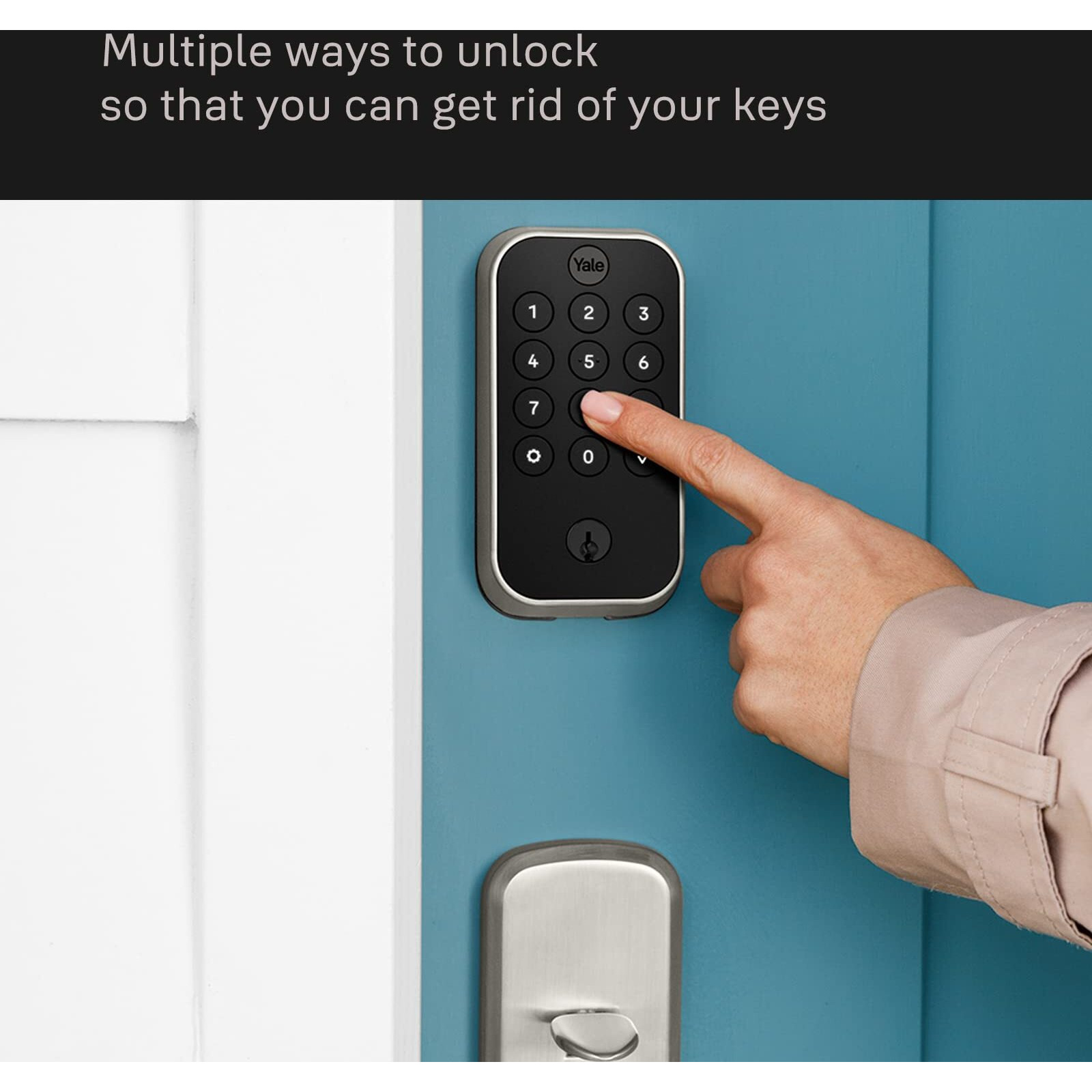 Yale Security Lock 2 Deadbolt With Wi-Fi Connected Physical Keypad  Bronze Smart Entry Door Lock With Back-Up Key  Yrd410-Wf1-0Bp