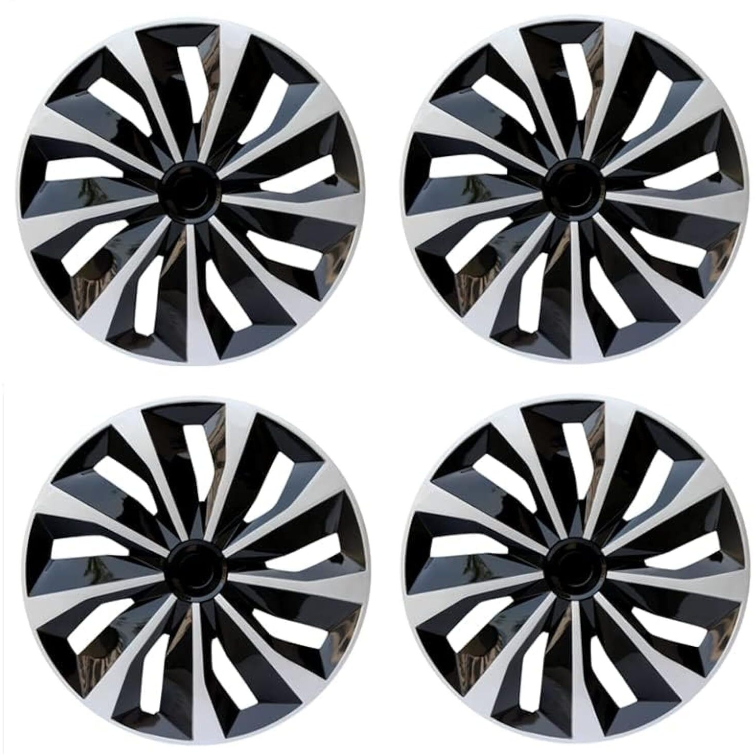 Hubcap Wheel Cover Replacement R15 Hub Caps Universal Wheel Rim Cover Abs Material Exterior Accessories For Car Truck Suv -Set Of 4