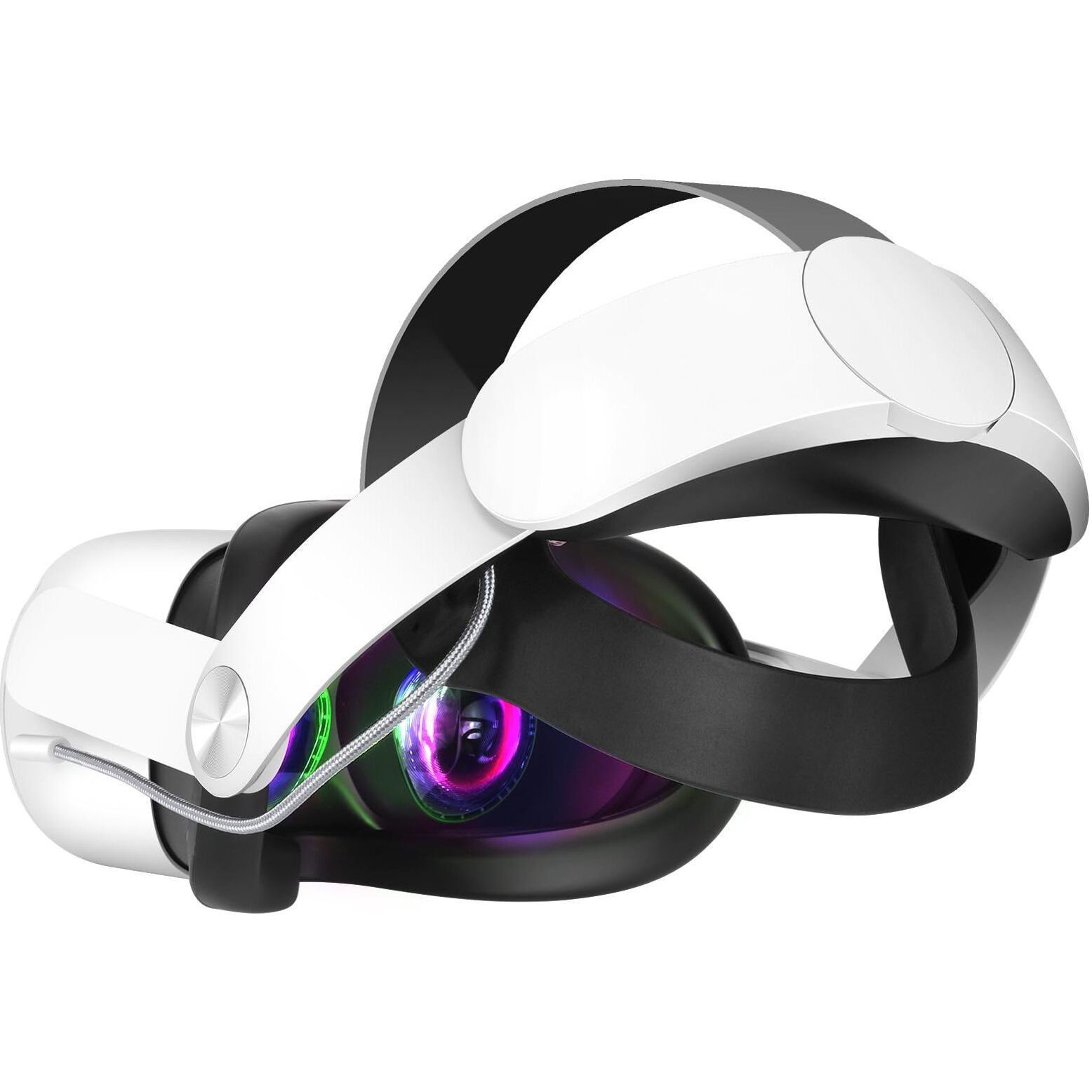 Hurra Head Strap With Battery For Oculus Quest 2  10000Mah Fast Charging Battery Pack Extend 8H Playtime  Counter Balance Adjustable Elite Strap Replacement Accessories Enhanced Comfort Support In Vr