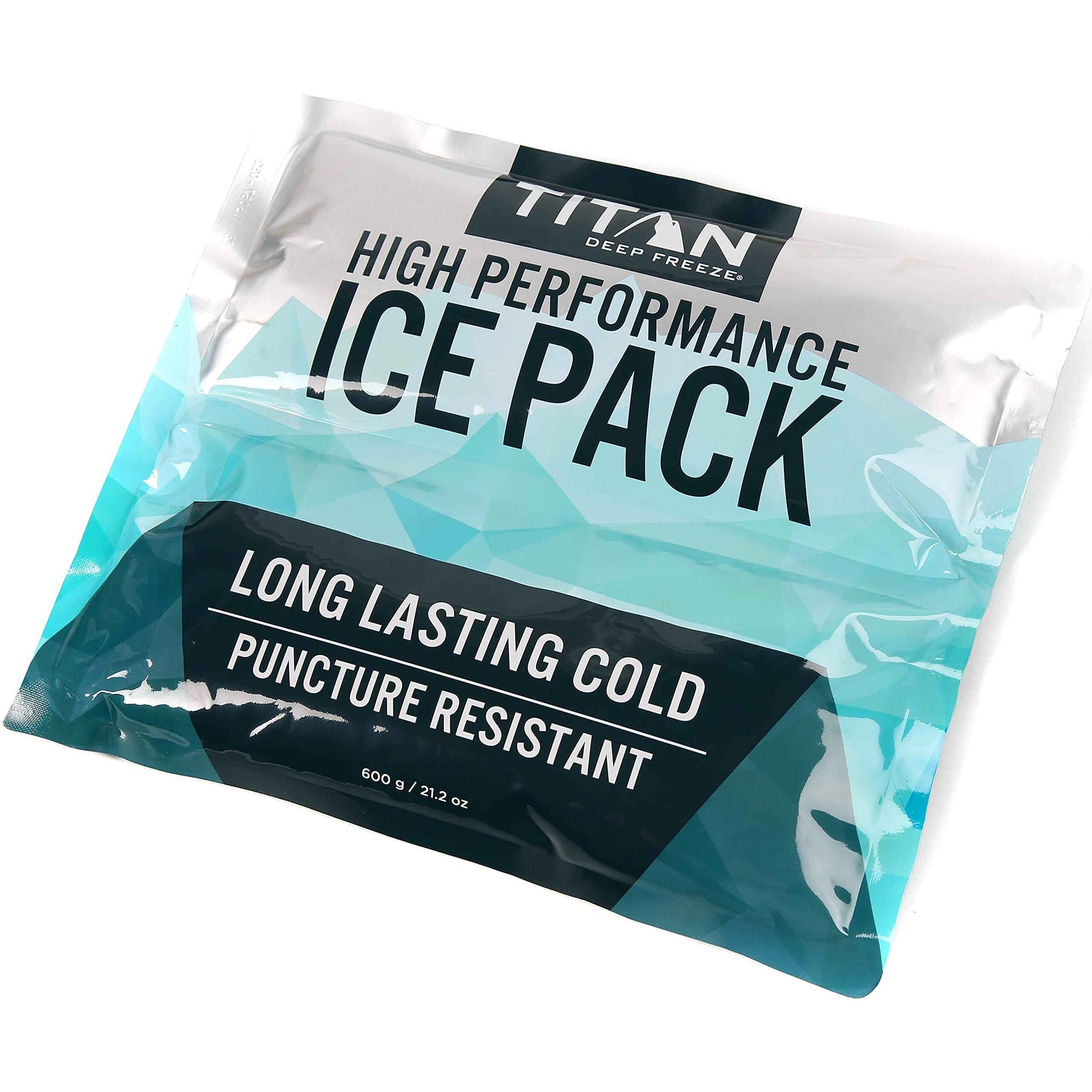 Arctic Zone Titan Deep Freeze Ice Pack- (2 Pack) 600 Gram High Performance Ice Pack - Long-Lasting  Puncture-Resistant Cold Pack Filled With Non-Toxic Gel