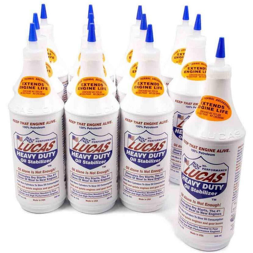 Lucas Oil Lucas 10001-12Pk Heavy Duty Oil Stabilizer - 32 Oz.  (Pack Of 12)