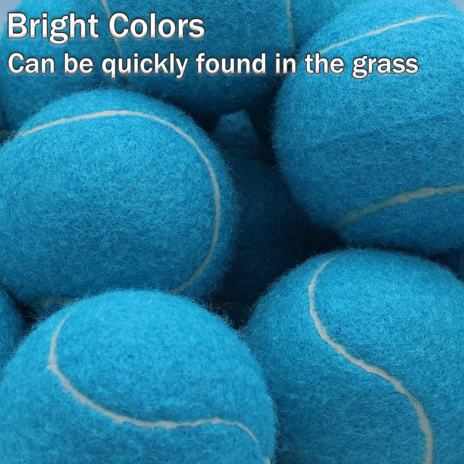 Shyujajie Tennis Balls  20 Pack Training Tennis Balls High Elasticity Practice Tennis Balls For Beginner  Exercise Playing Balls For Pet Dog (Light Blue)
