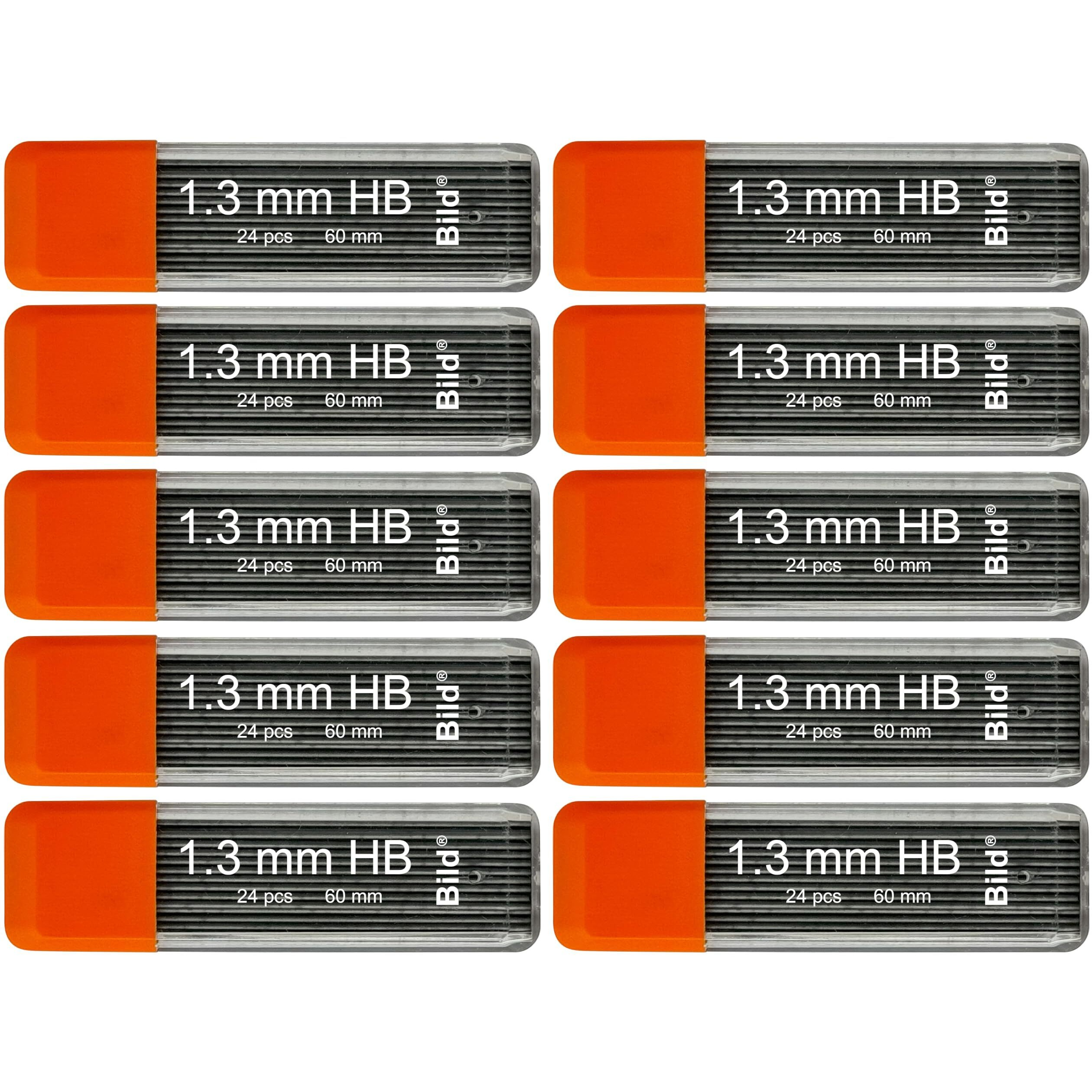 Bild Premium 600 Leads Of 1.3 Mm Mechanical Pencil Lead Refills Hb 2 (Hb Mega  1.3 Mm)