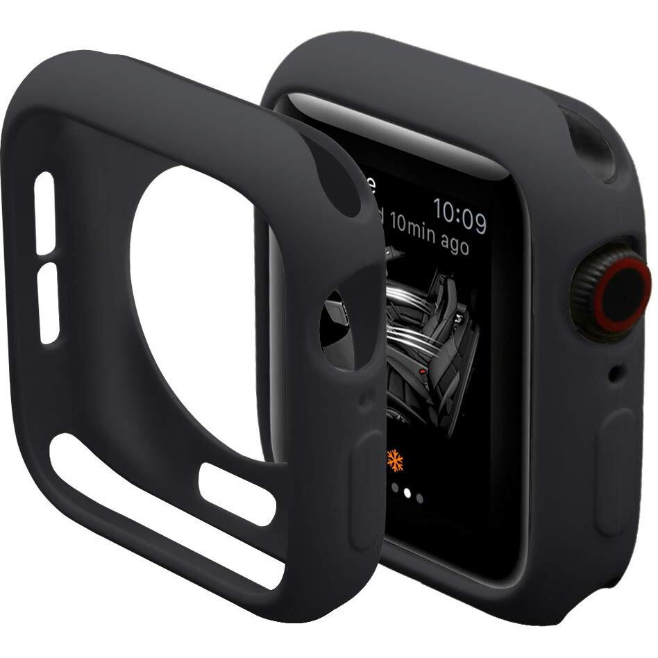 Hontao Ultra Thin Soft Tpu Shockproof Bumper Case For Iwatch Apple Watch Series 10 Black 46Mm