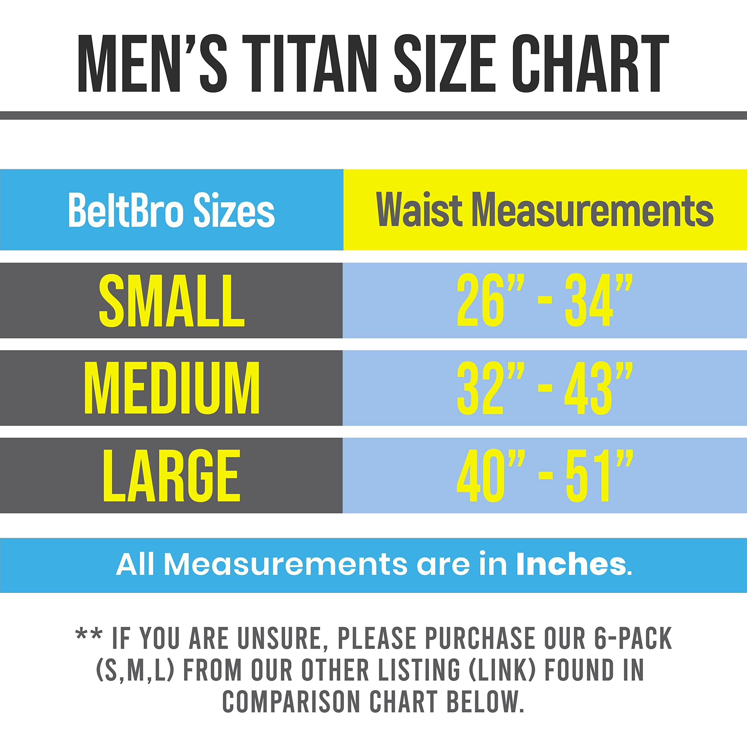 Beltbro Titan Brown 2-Large No Buckle Elastic Belt For Men - Fits 1.5 Inch Belt Loops  Comfortable And Easy To Use