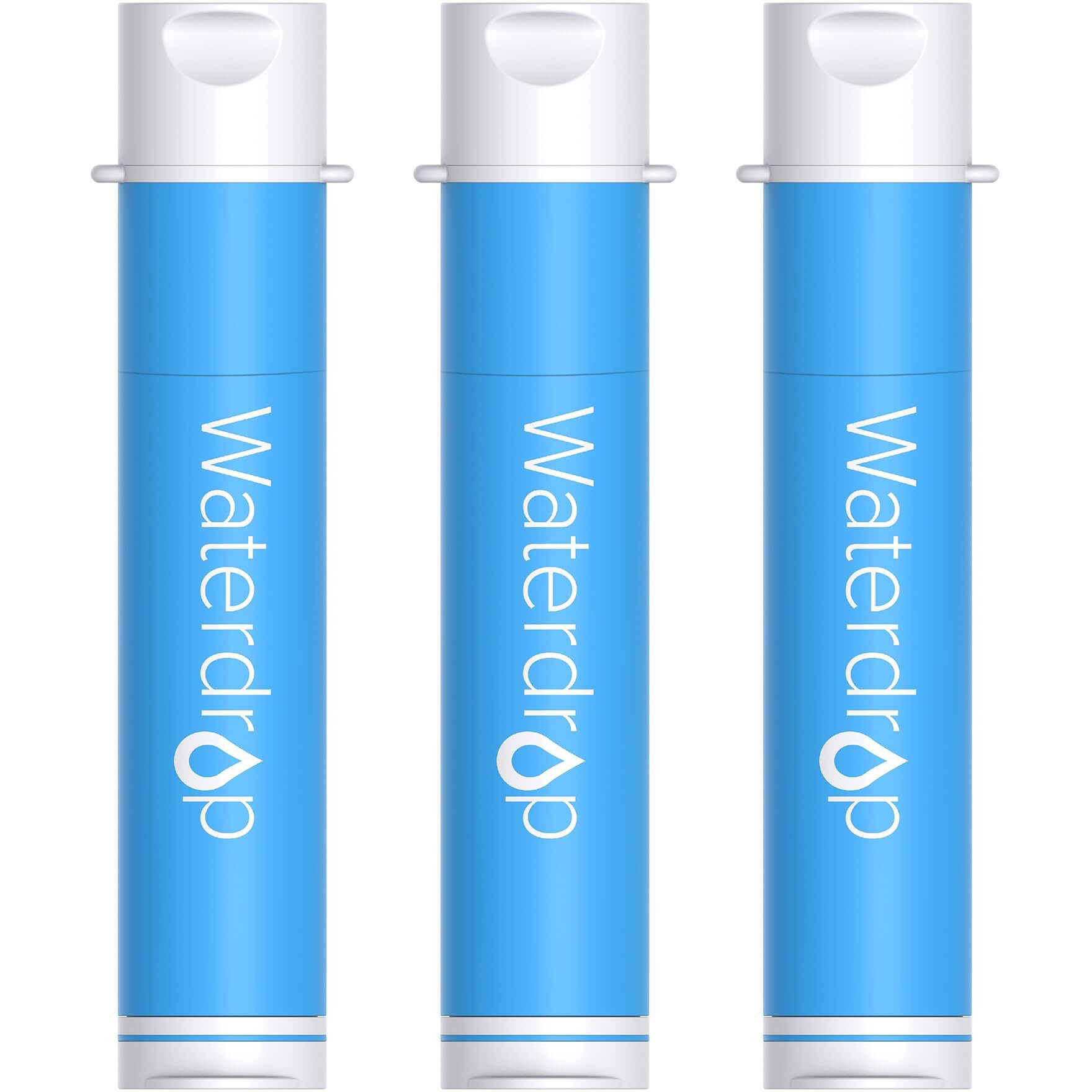 Waterdrop Water Filter Straw  Water Purifier Survival For Camping  Travel  Backpacking And Emergency Preparedness  Water Filtration System Survival  3 Pack  Blue